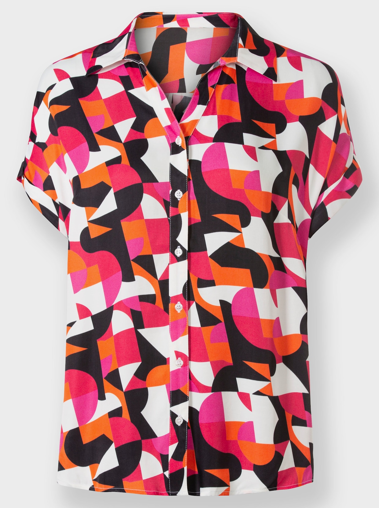 heine Blouse met print - pink/zwart bedrukt