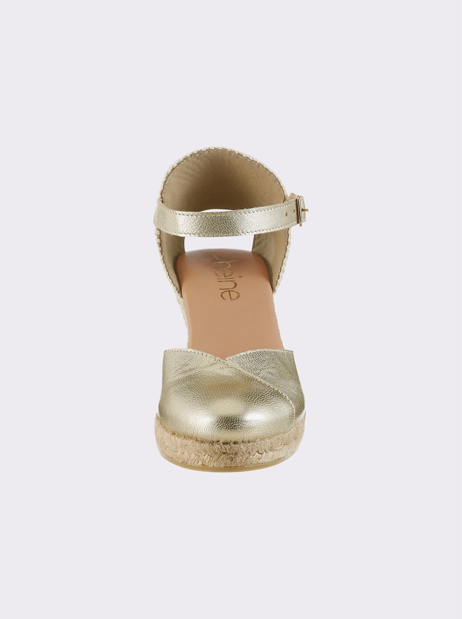 heine Keilsandalette - goldfarben