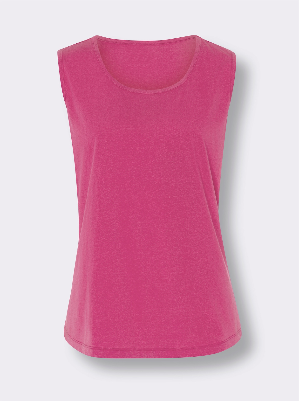 Shirttops - fuchsia + fuchsia-weiß-bedruckt