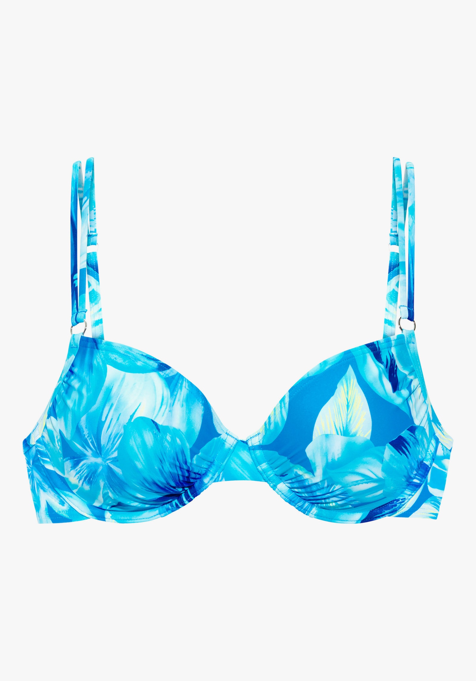 s.Oliver Bügel-Bikini-Top - türkis bedruckt