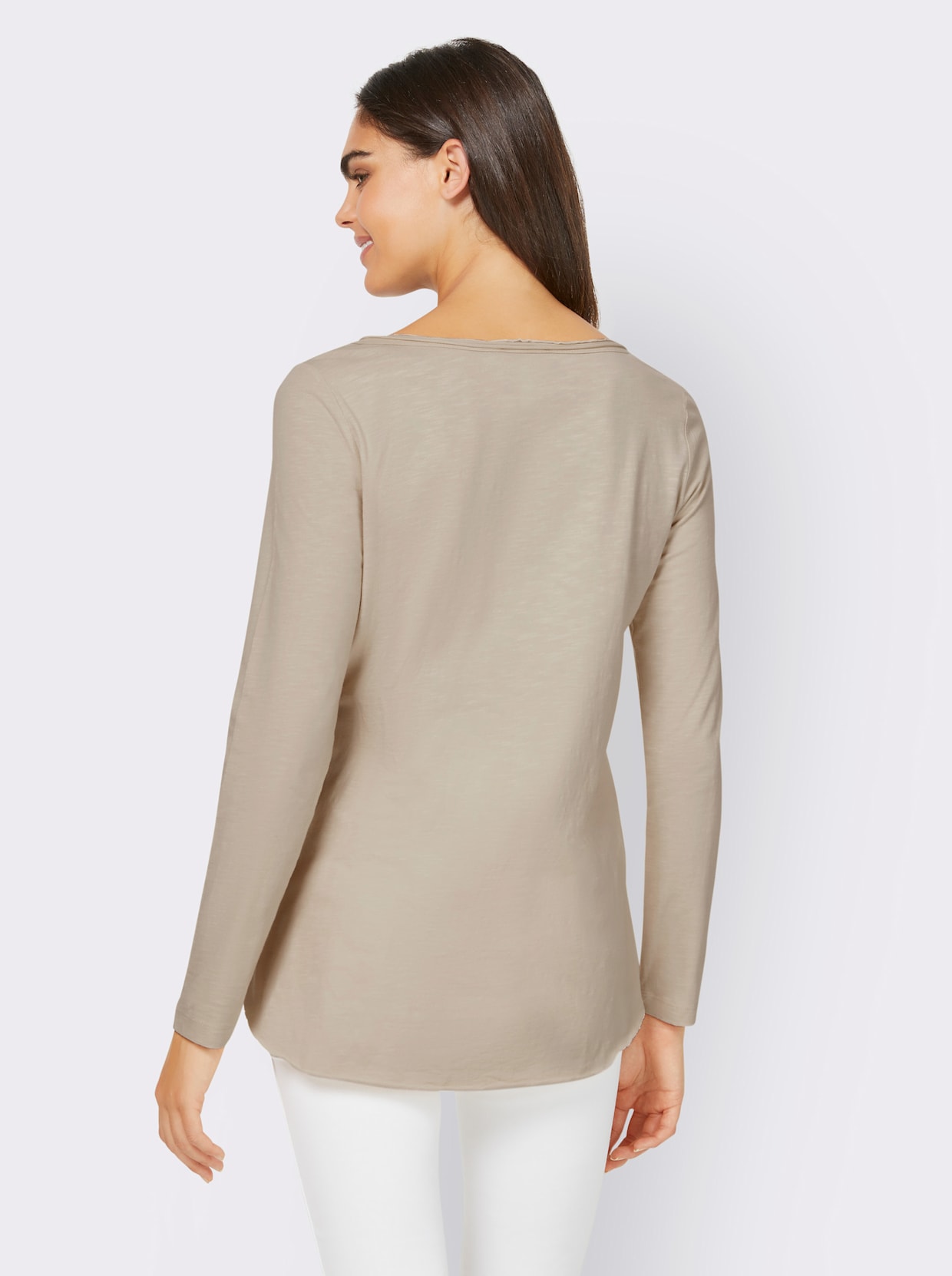 heine Shirt met lange mouwen - zand