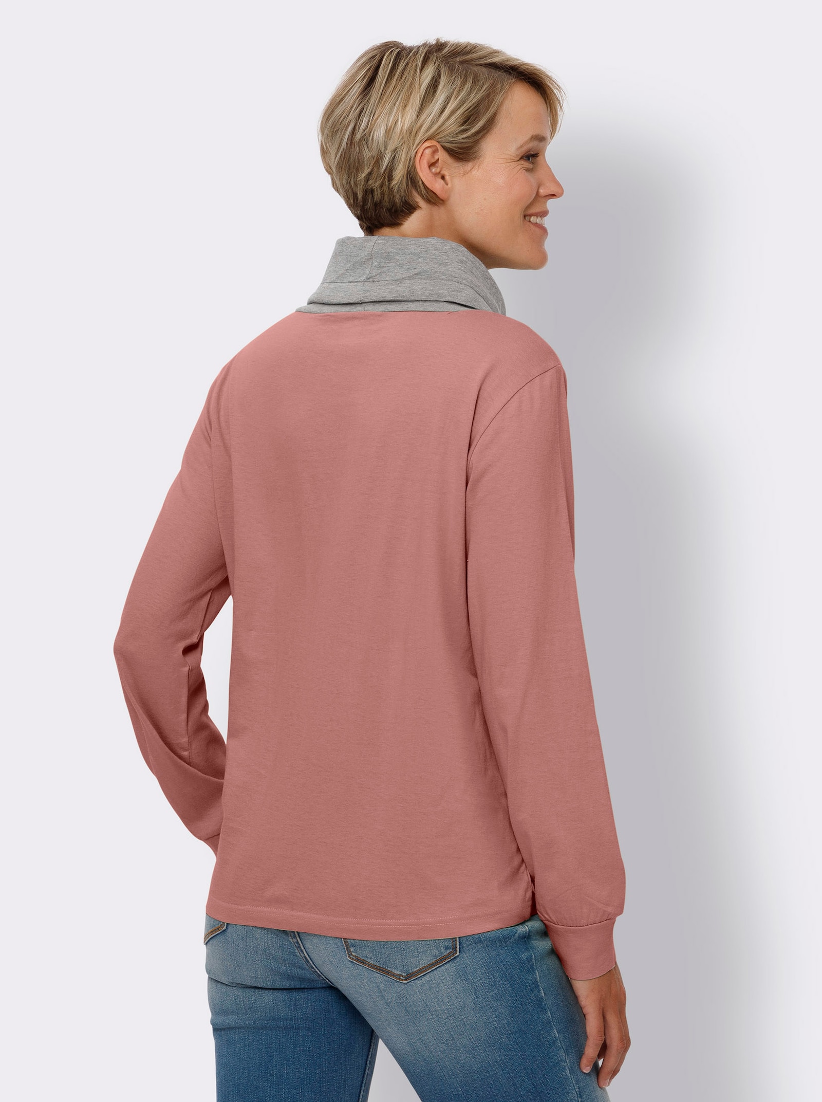 Tričko s rolákovým golierom a dlhými rukávmi - palisander-si.