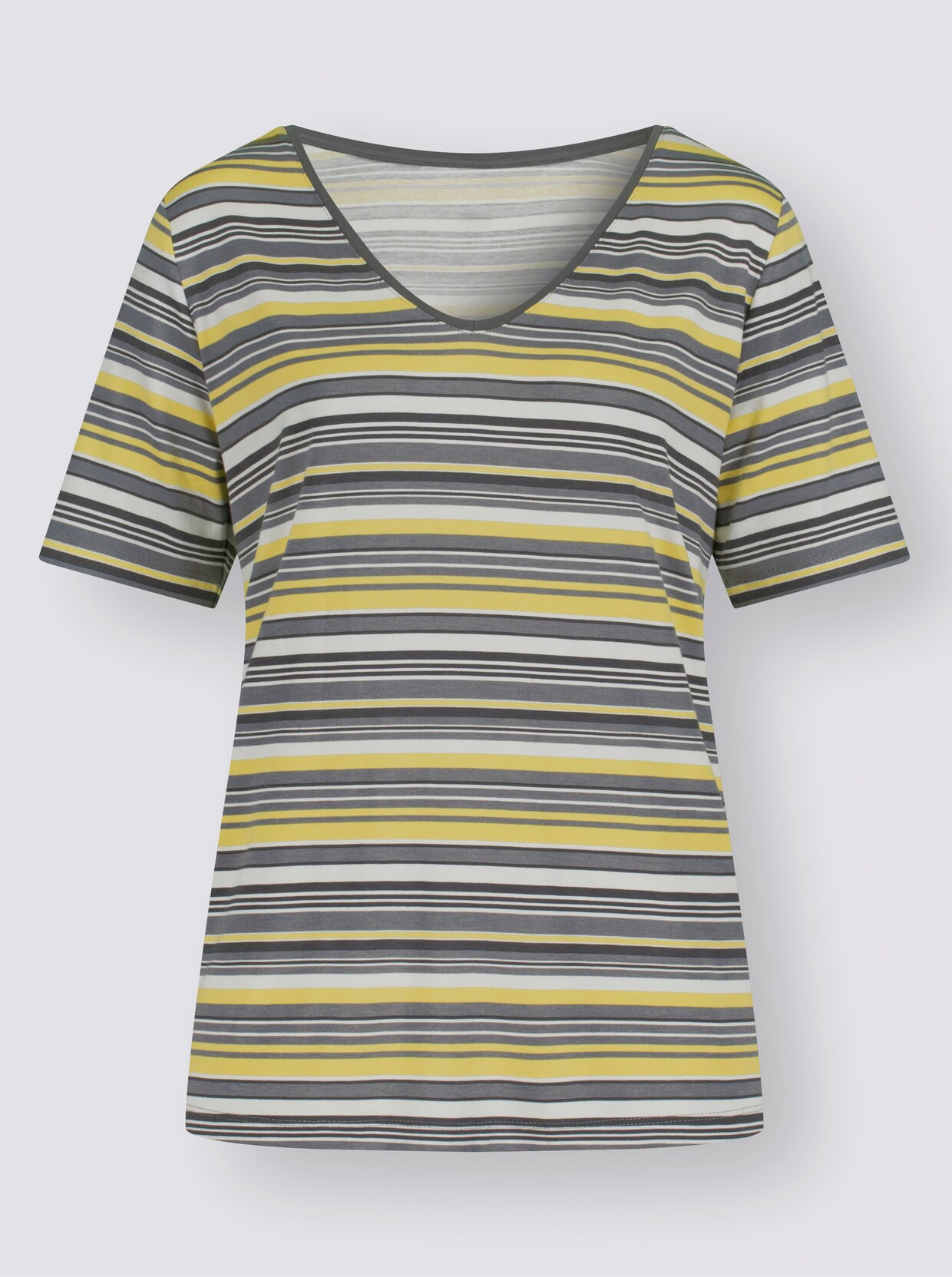 Gestreept shirt - steengrijs gestreept