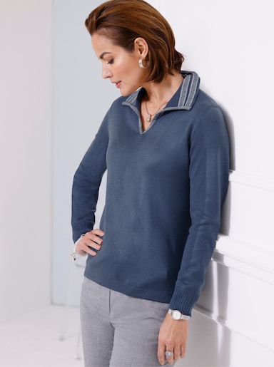 Pullover - rauchblau