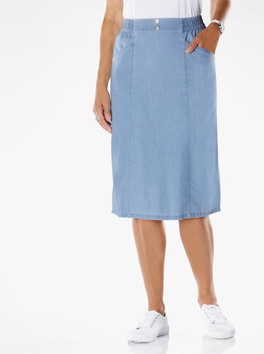 Jeansrock - blue-bleached