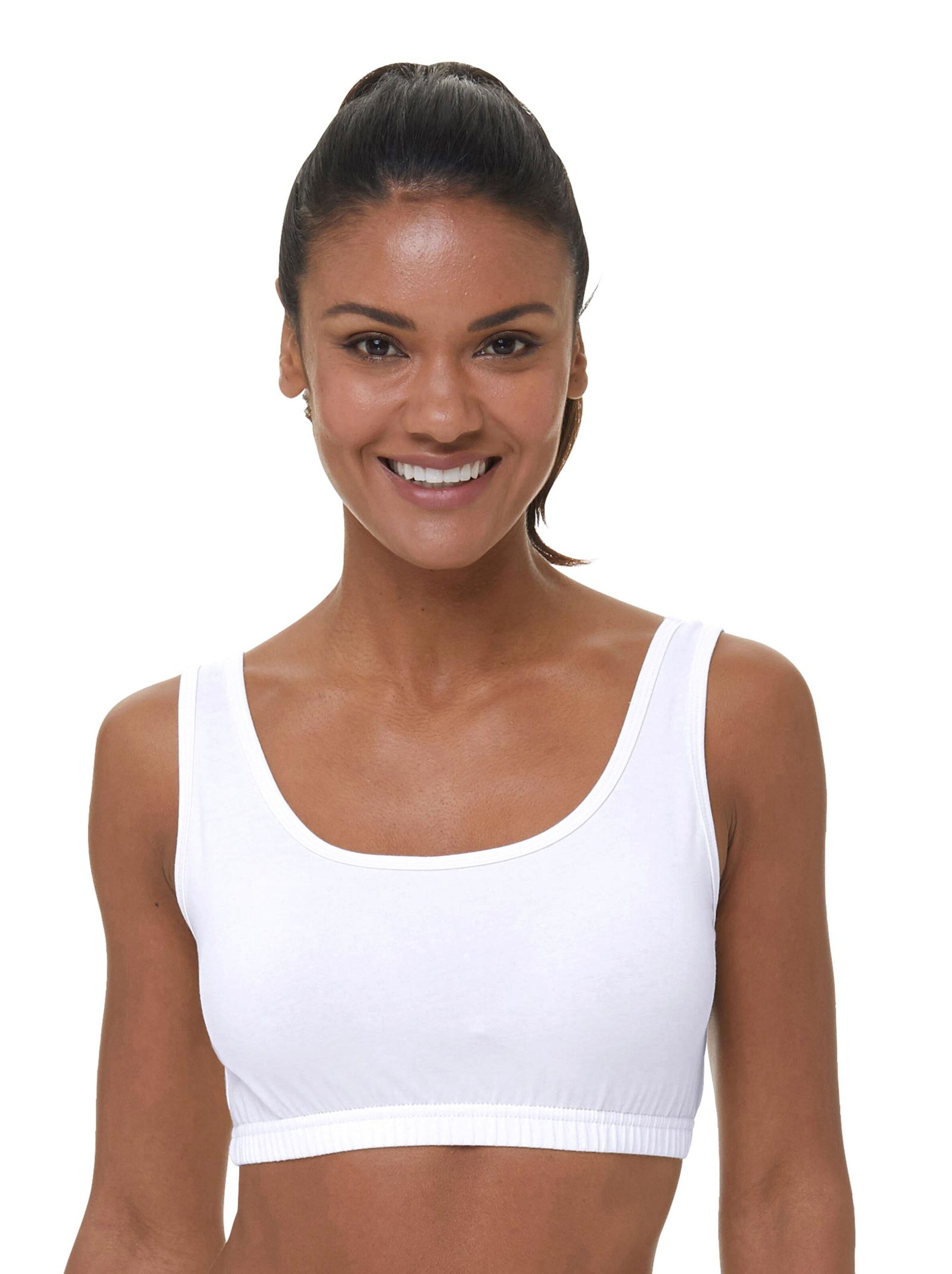 wäschepur Bustier - 3 Stück weiß