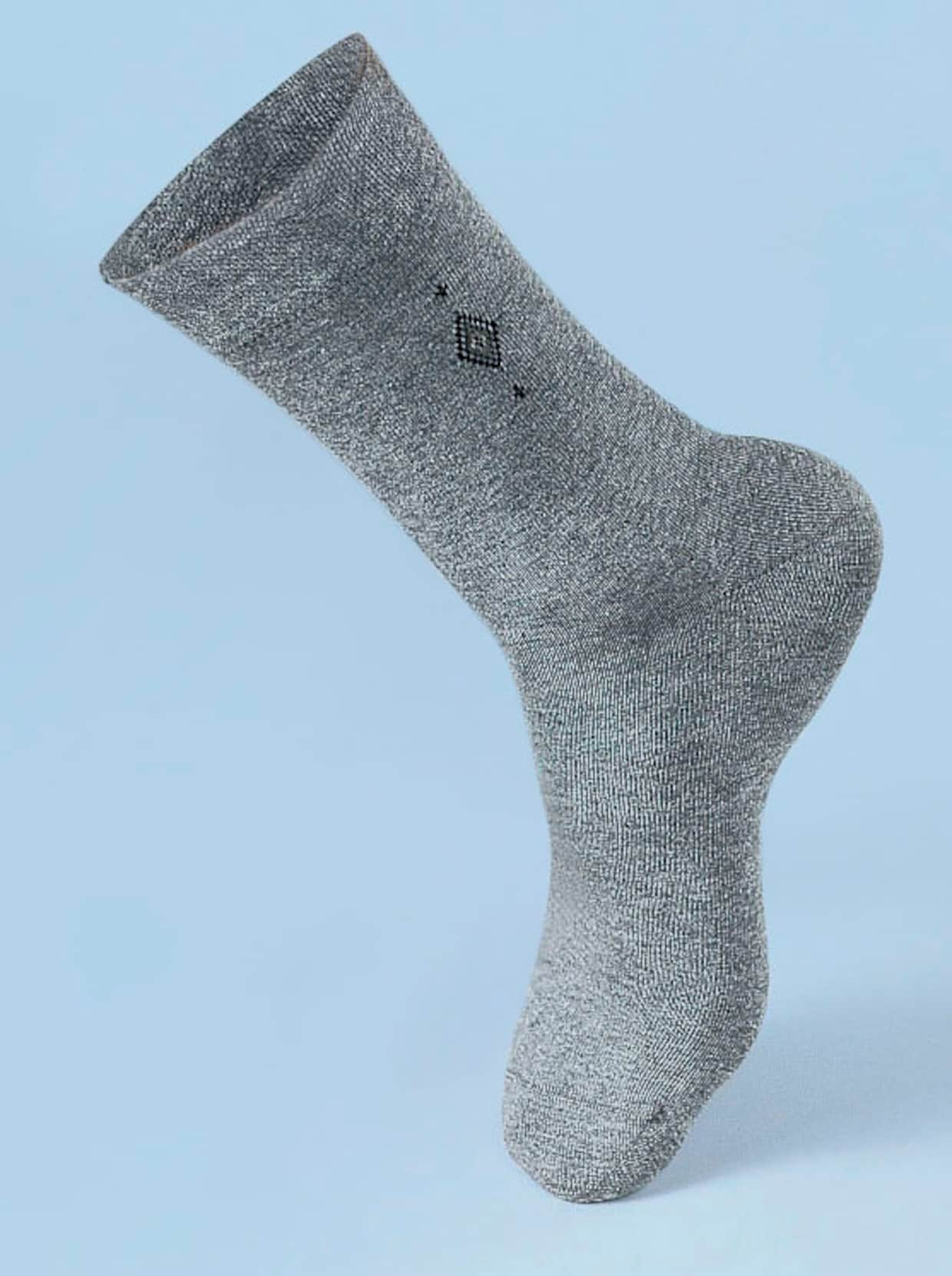 Rogo Herren-Socken - hellgrau