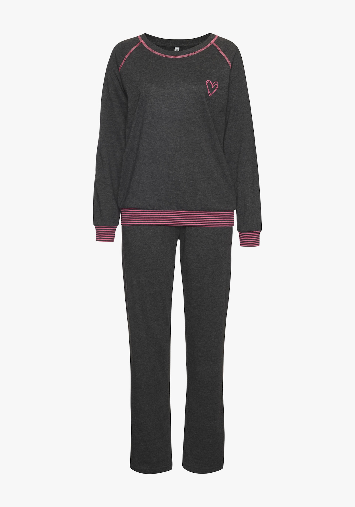 Vivance Dreams Pyjama - anthrazit-meliert