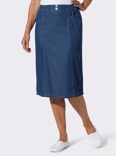 Jeansrock - blue-stone-washed