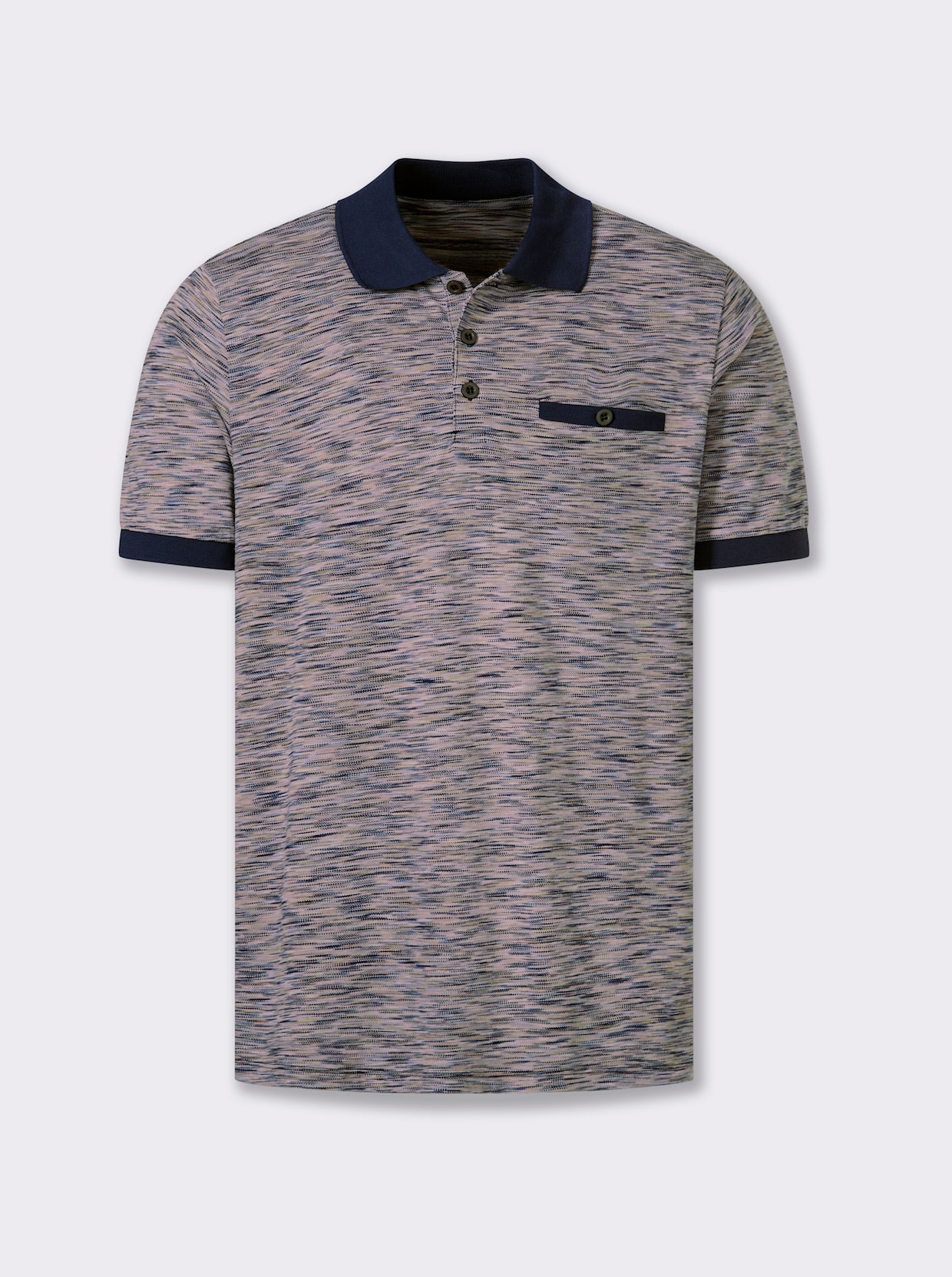 Marco Donati Kurzarmshirt - camel-gemustert