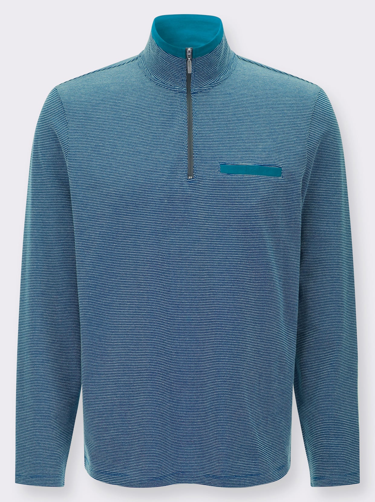 Mikina, náprsné vrecko - Topásová vzorovaná