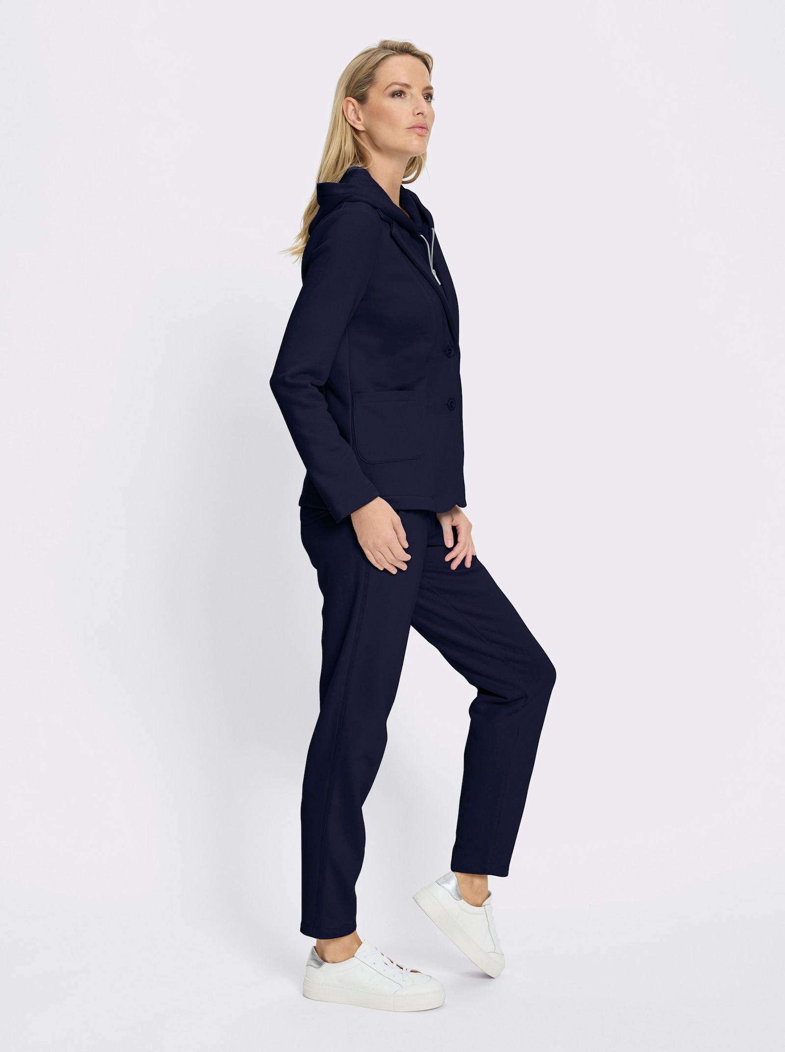 heine Anzug Blazer mit Kapuze - marine