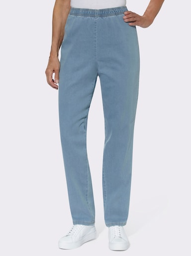 Schlupfjeans in Stretch-Qualität - blue-bleached