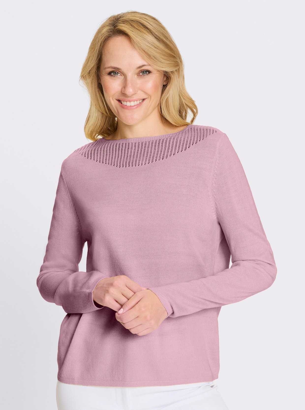 Pullover met lange mouwen - roze