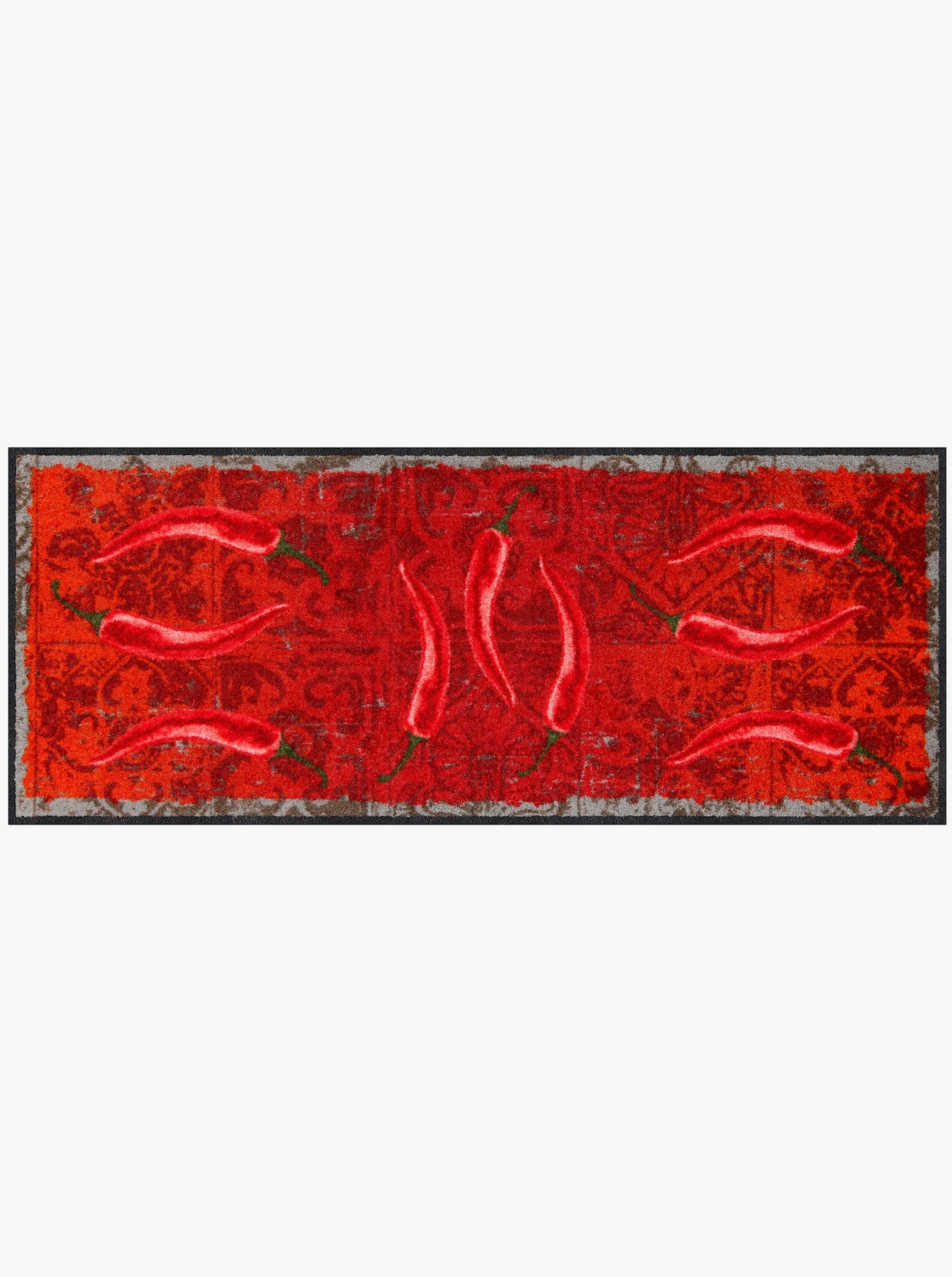 Salonloewe Fußmatte - rot-gemustert
