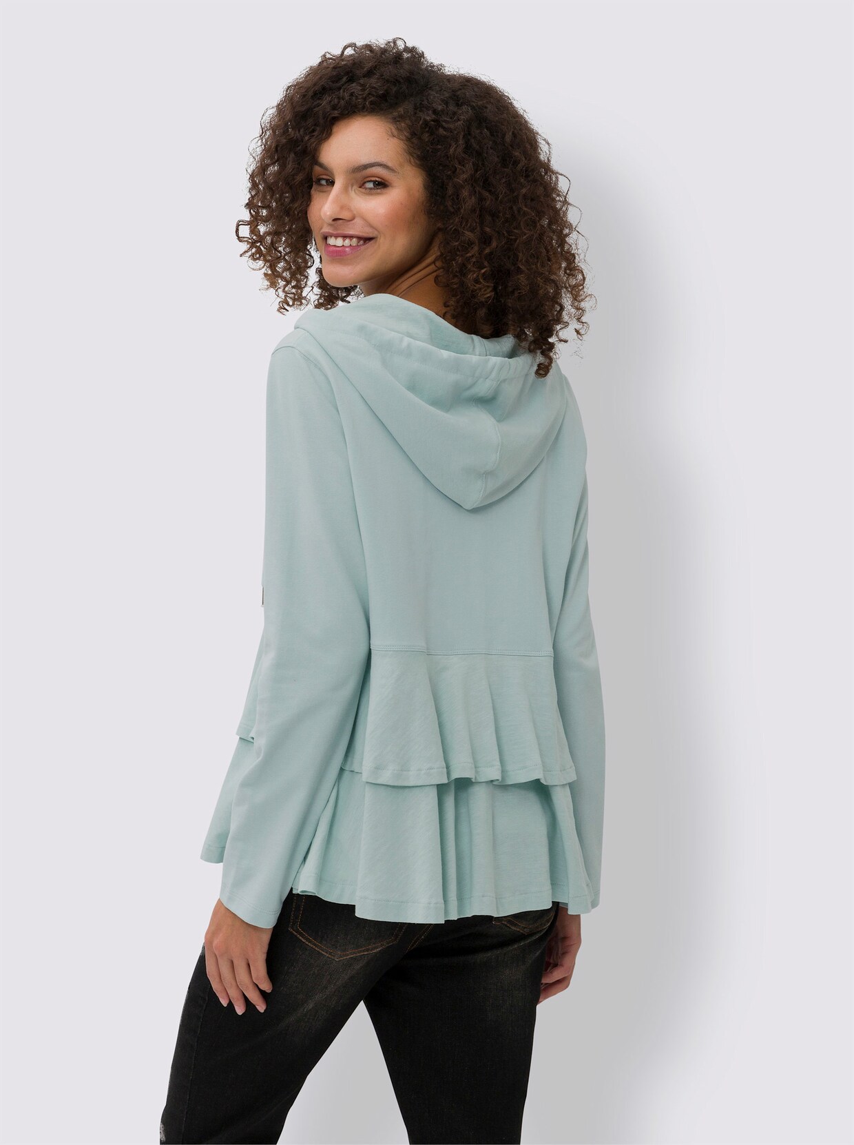 heine Shirtjacke - kalkmint