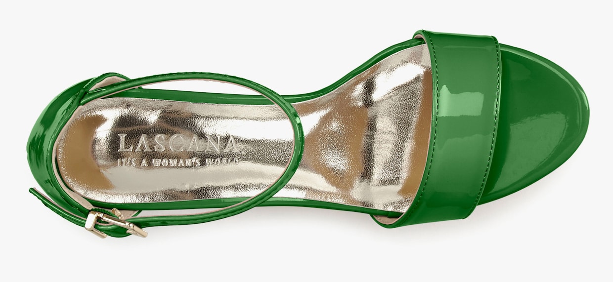 LASCANA Sandaal met hoge hak - groen