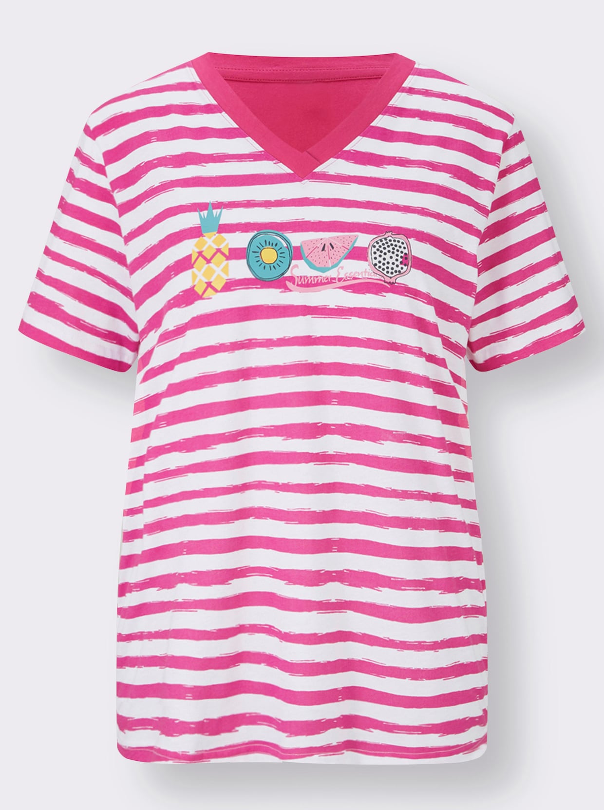Comtessa Capri-Anzüge - fuchsia + fuchsia-geringelt