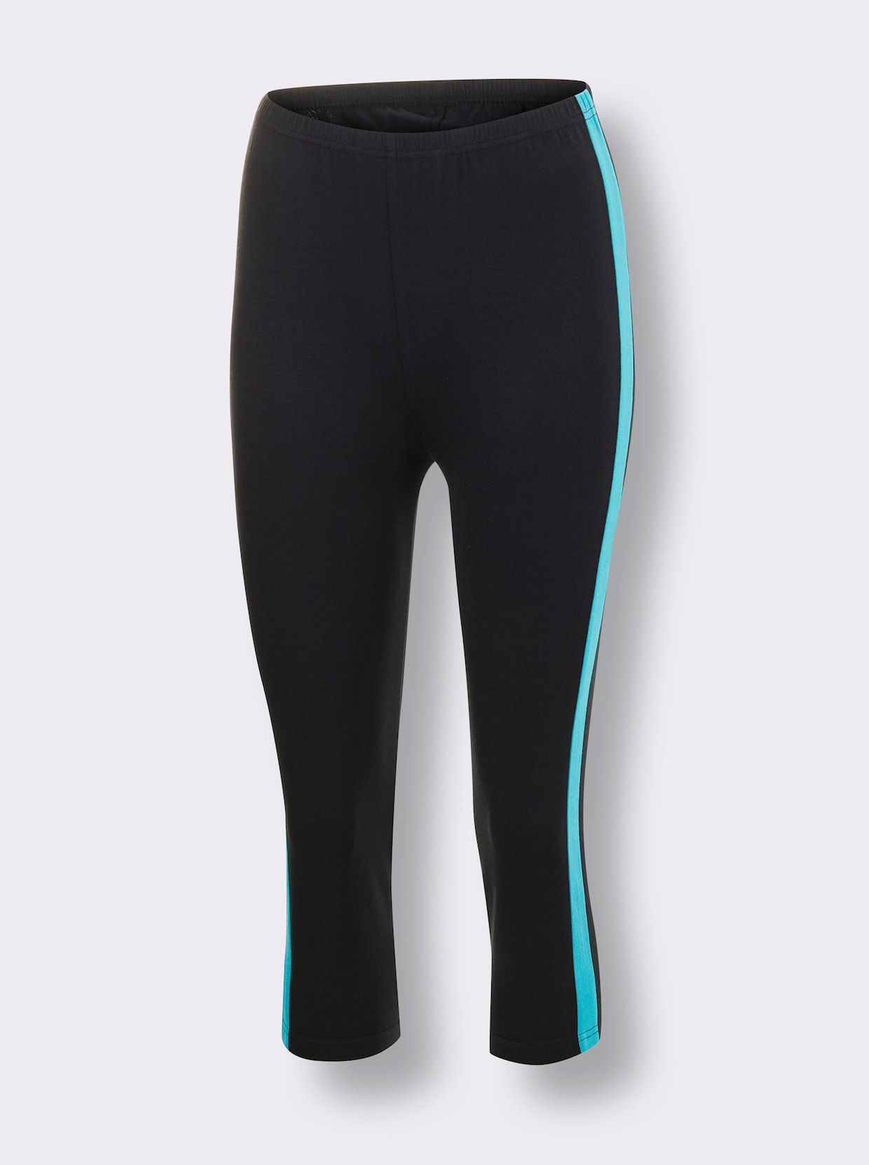 wäschepur Pyjama court - noir-turquoise imprimé