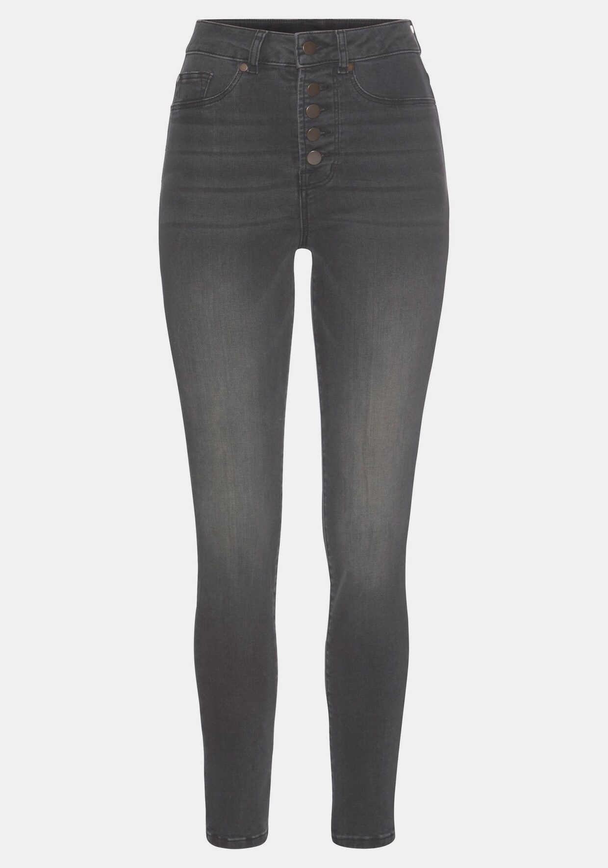 LASCANA High-waist-Jeans - black-washed