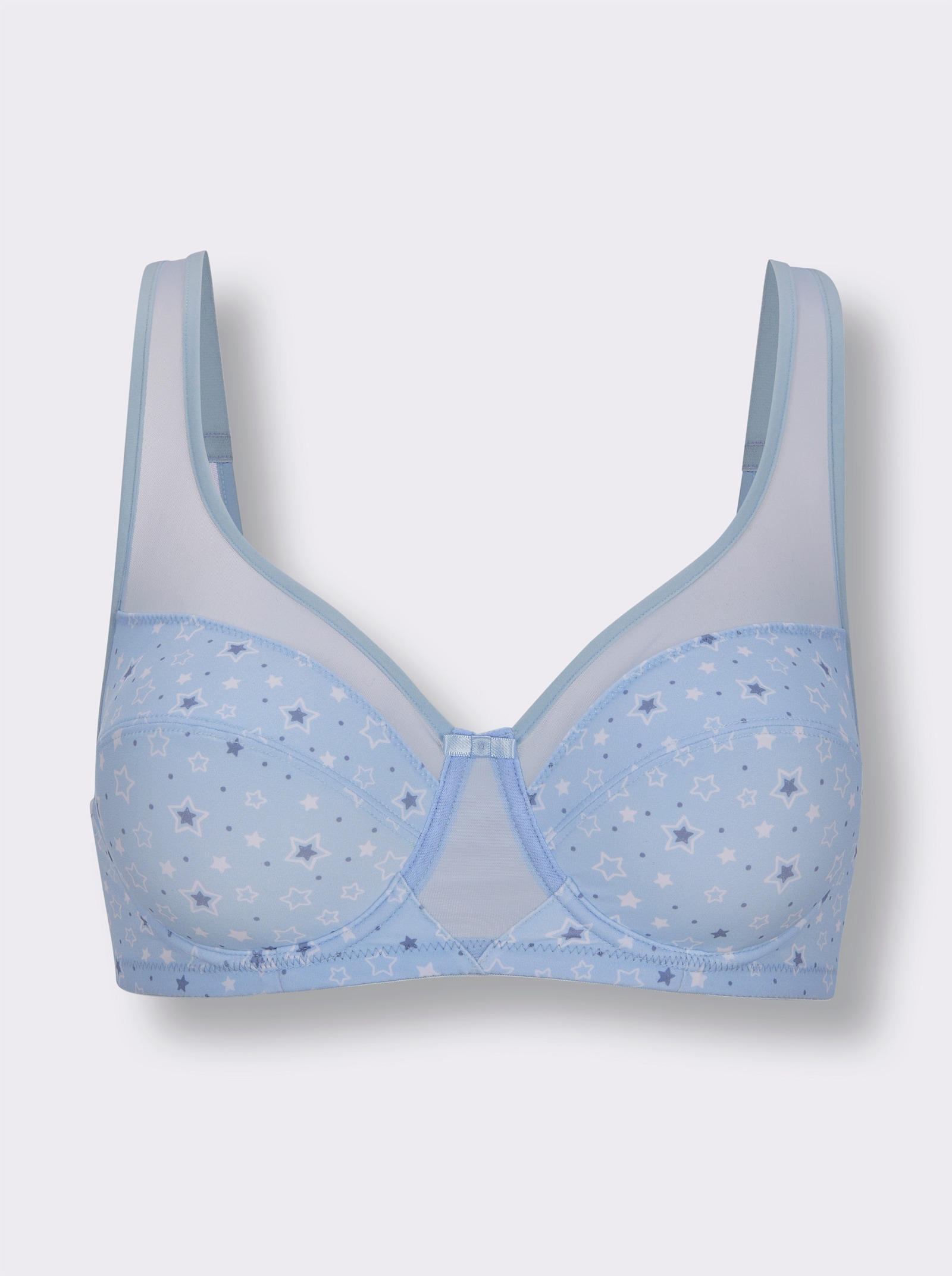 wäschepur Bügel-BH - hellblau-weiß