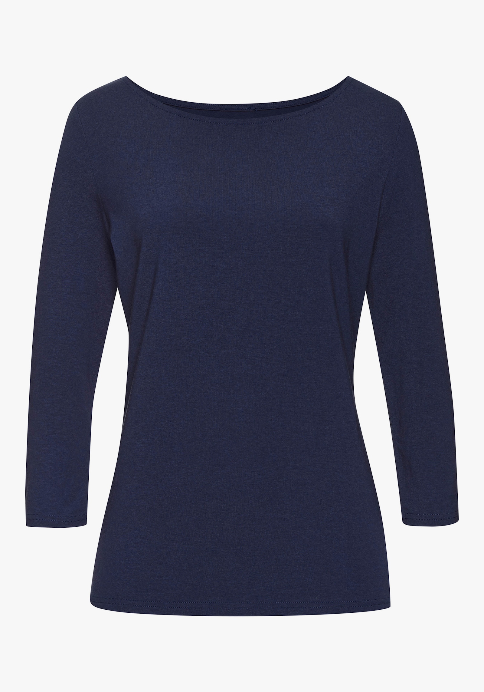 LASCANA 3/4-Arm-Shirt - hibiskus, navy