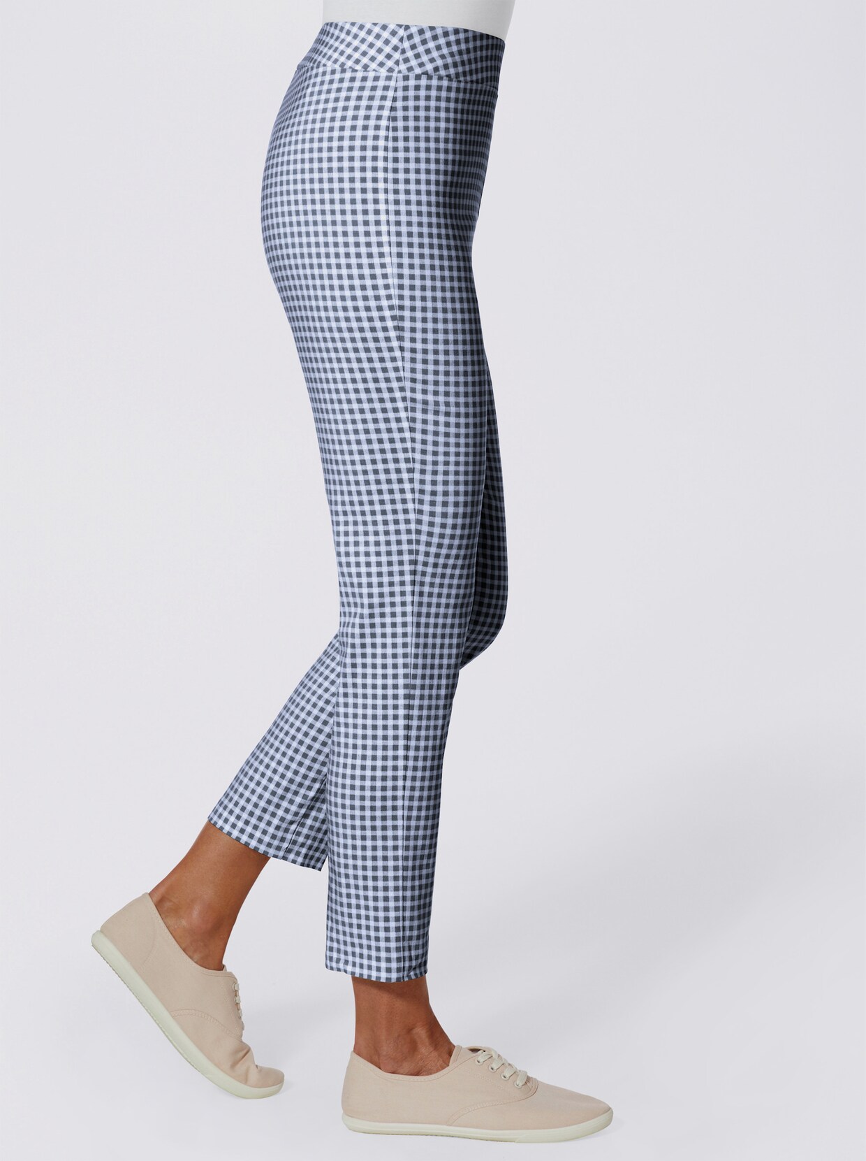 7/8-broek - marine geruit