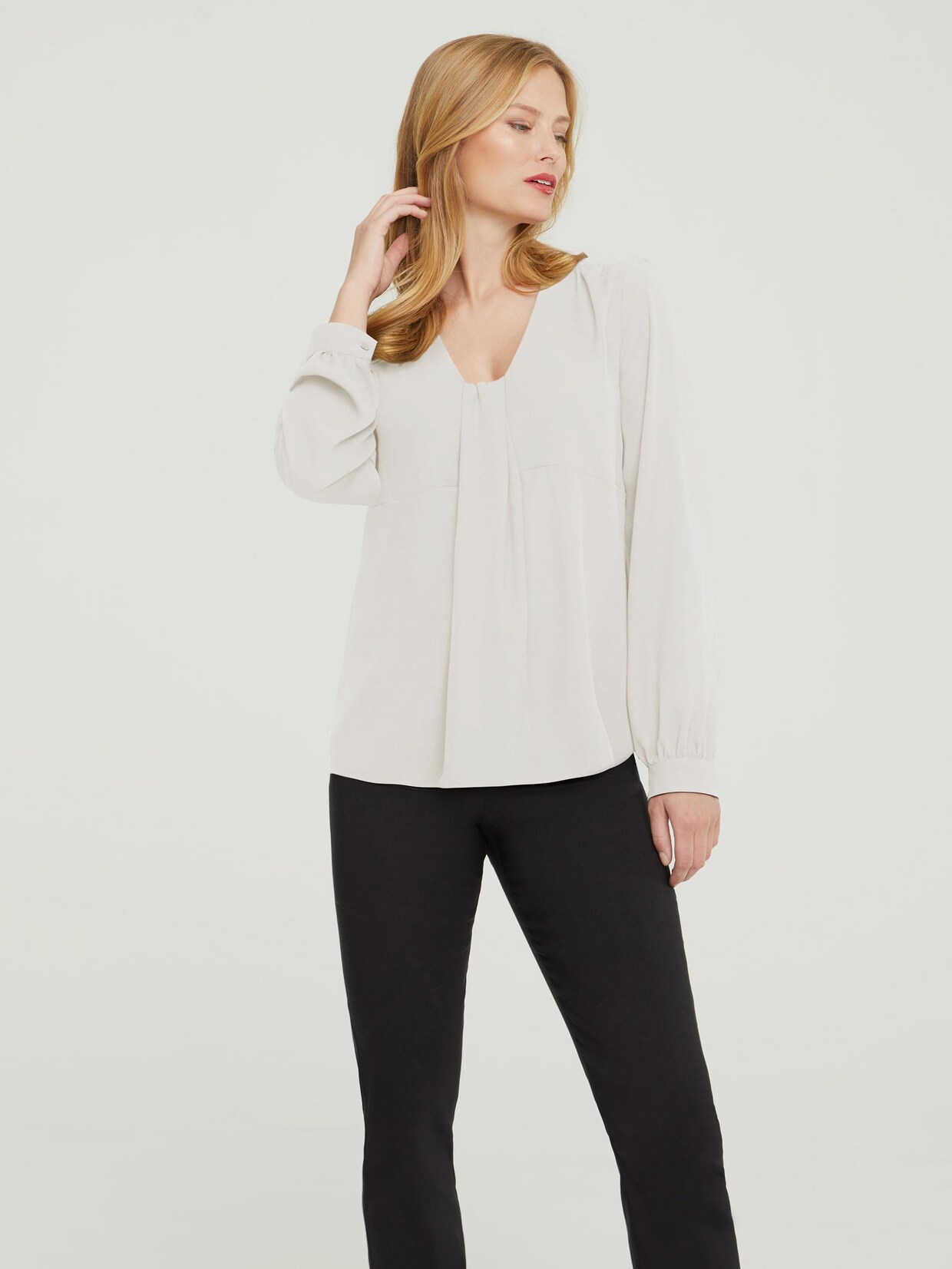 Ashley Brooke Bluse - offwhite
