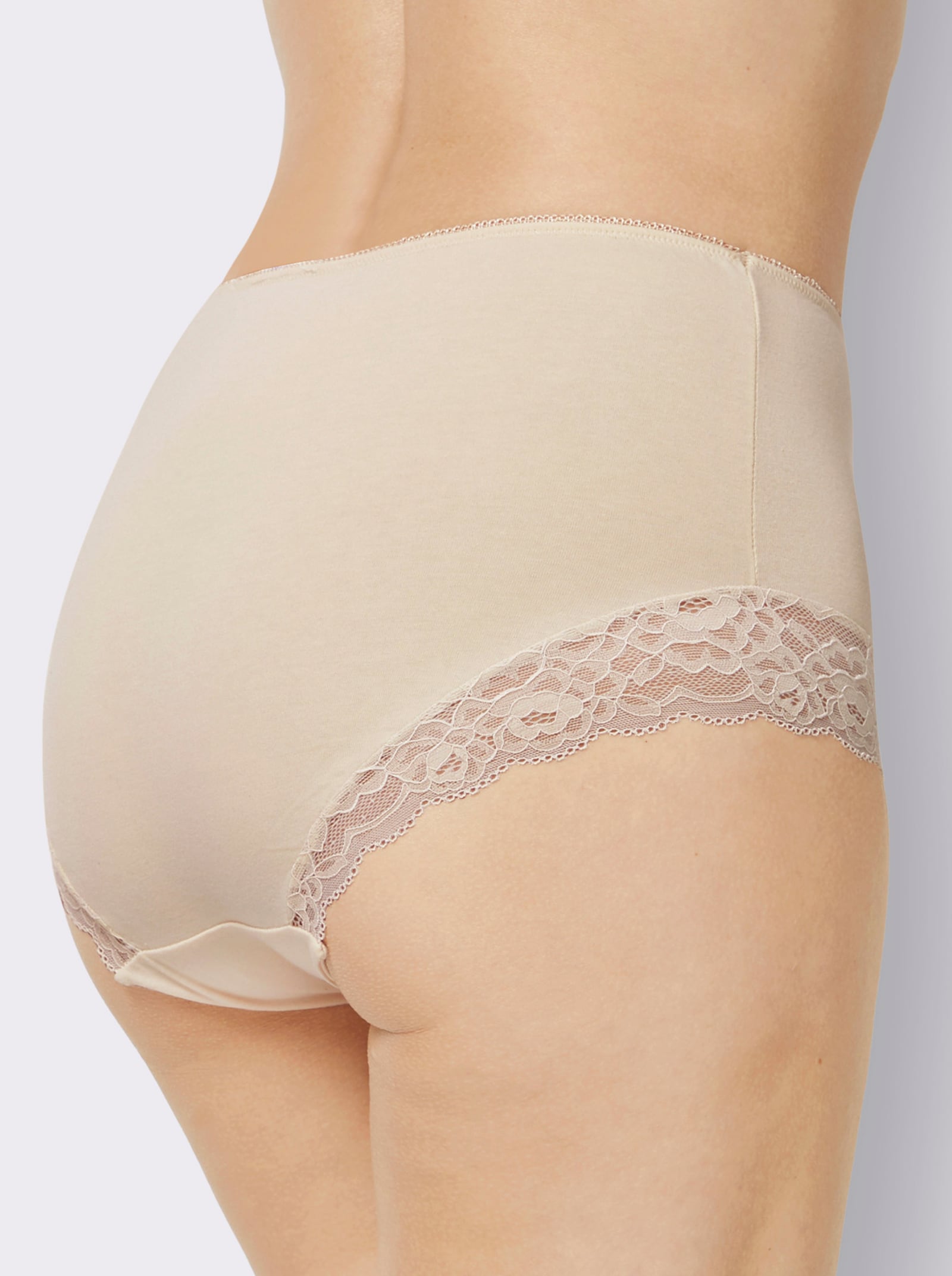 Taillenslip mit Stretch-Spitze - farbig-sortiert