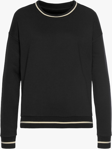 LASCANA Sweatshirt - schwarz