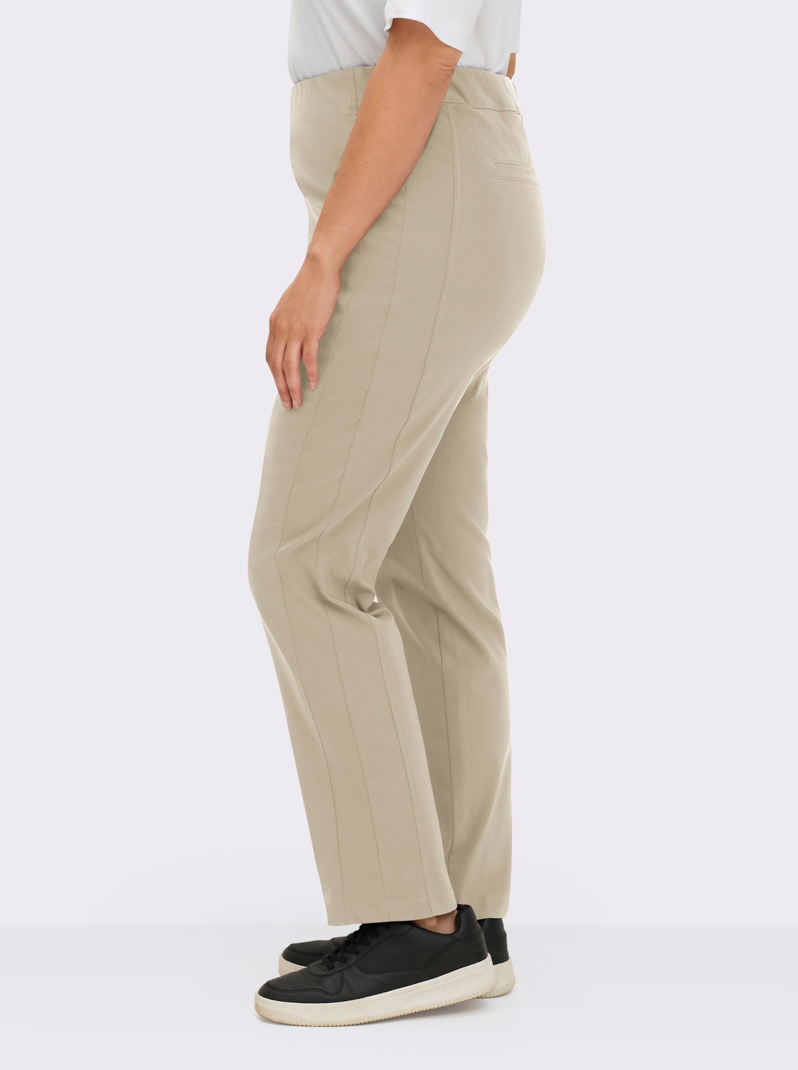 Stehmann Comfort line Hose mit Dehnbund, Viskose-Qualität - sand