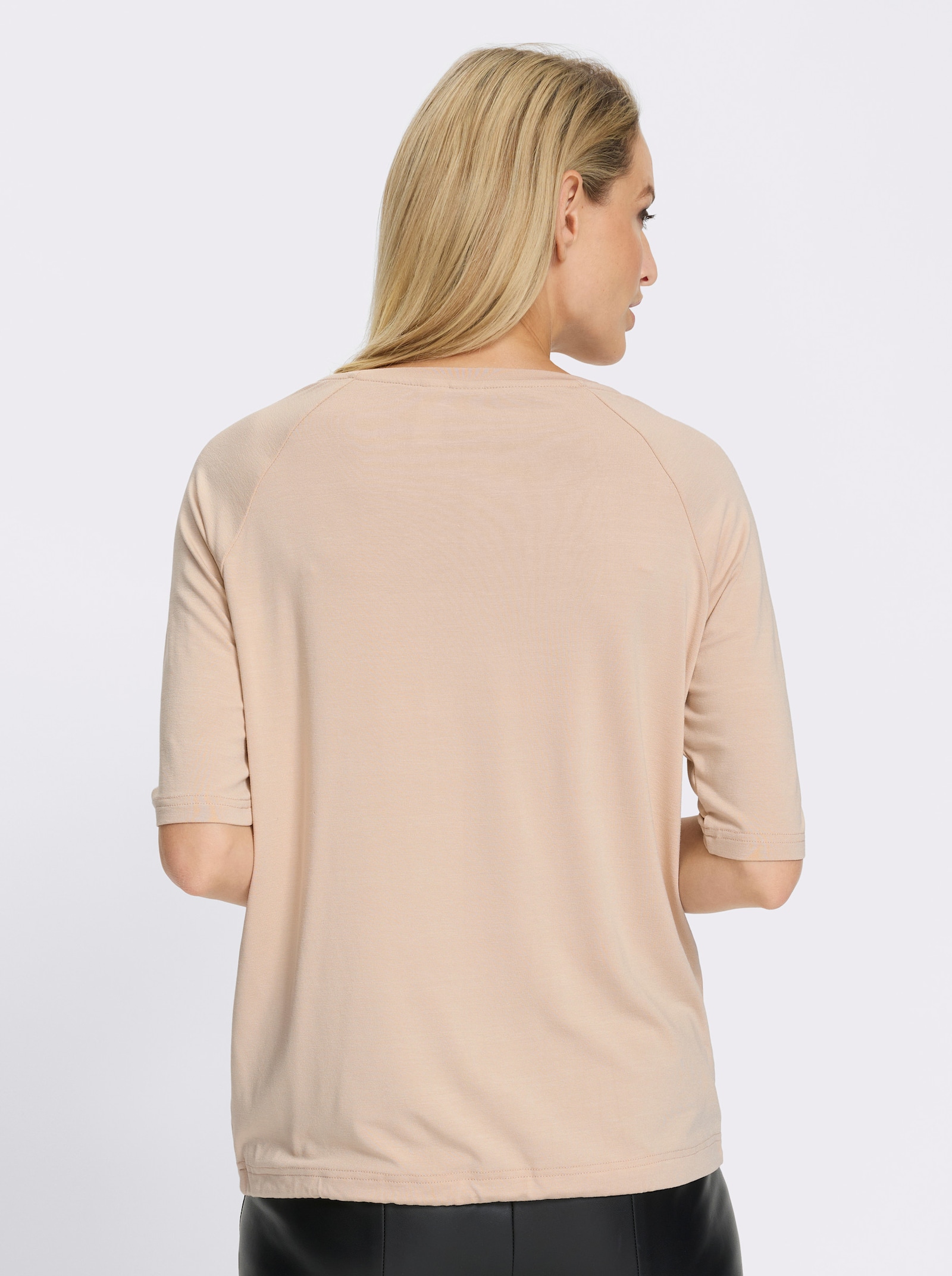 heine 3/4-Arm-Shirt mit Ziersteinchen - sand