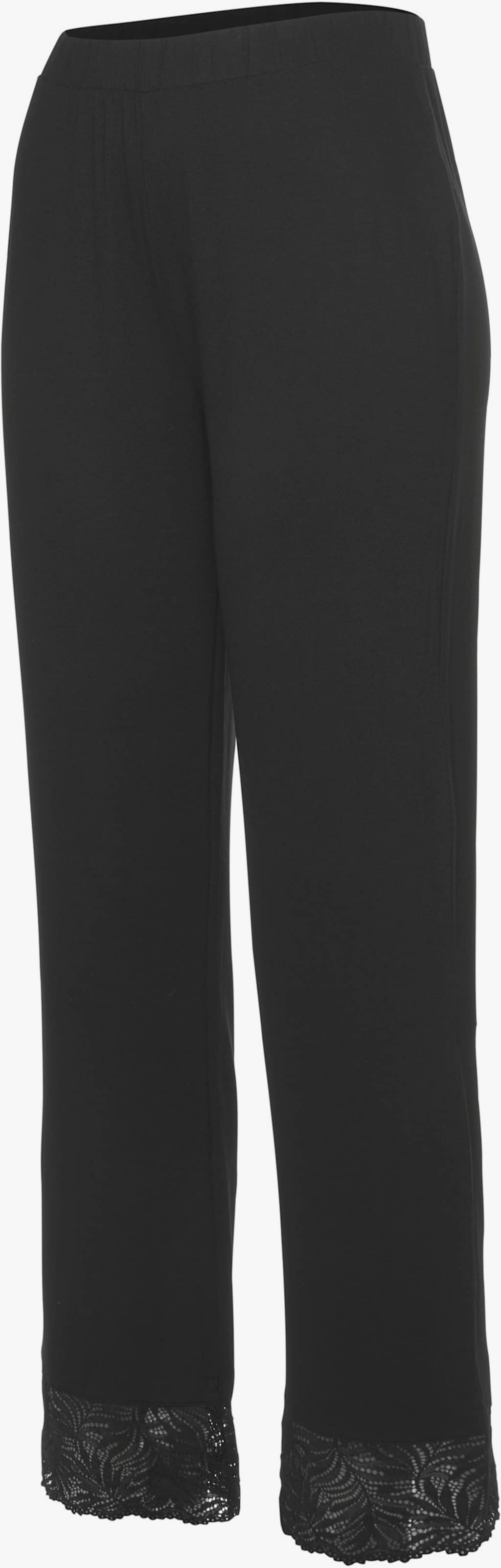 LASCANA Pantalon de nuit - noir