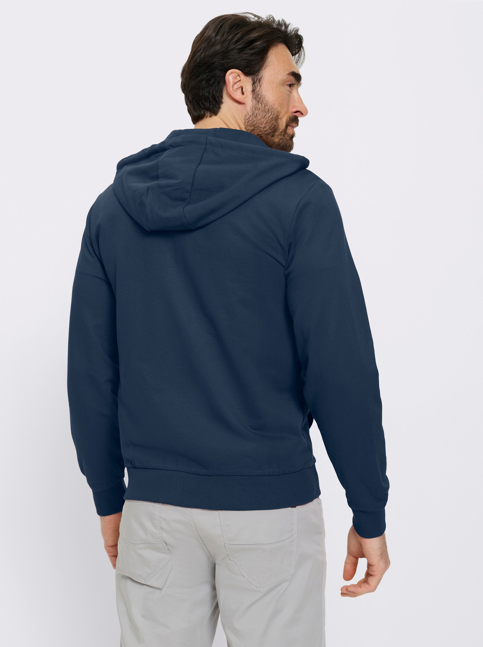 Catamaran Sweatjacke mit Front-Druck - dunkelblau-bedruckt