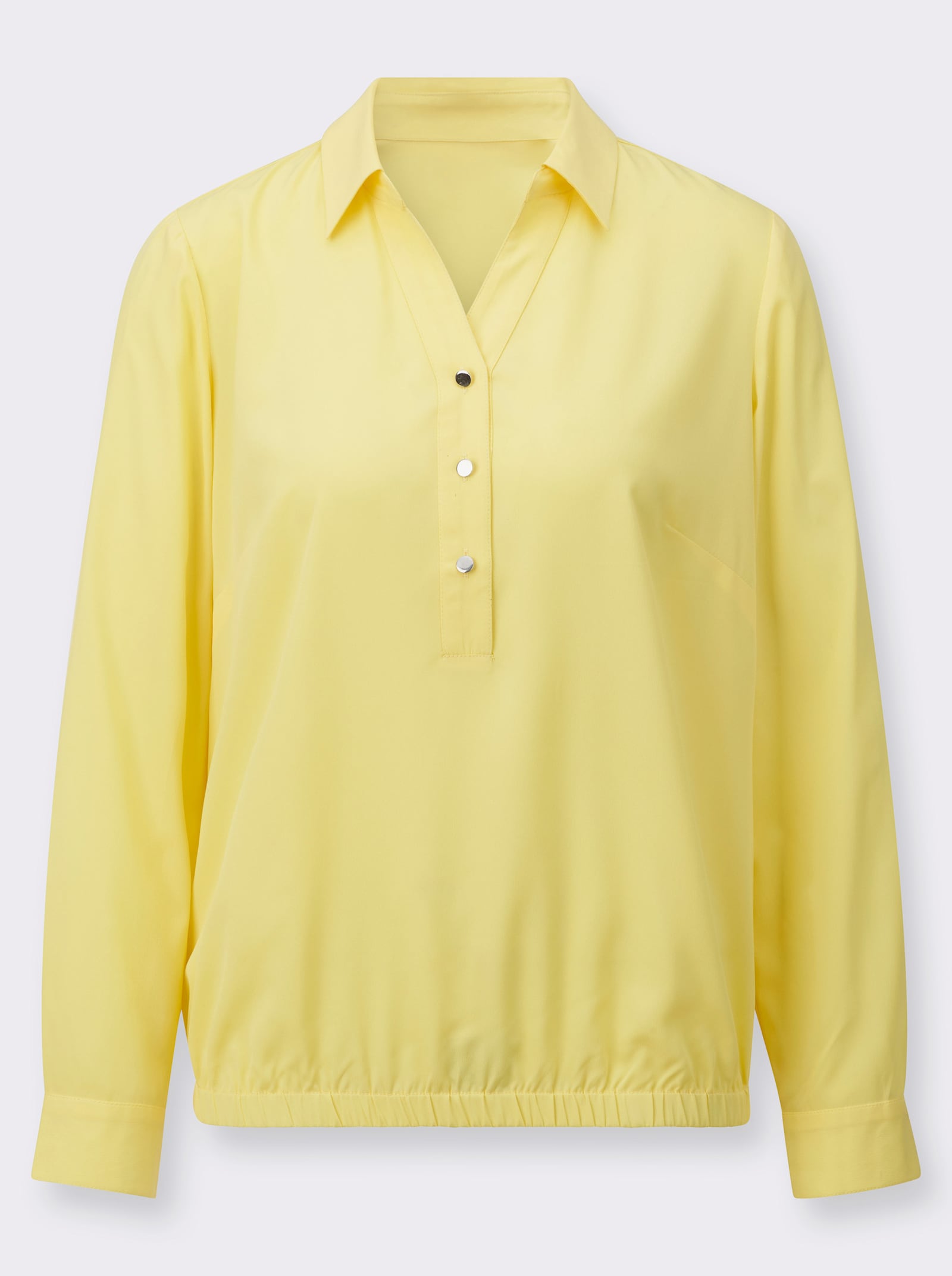 Schlupf-Bluse - zitrone