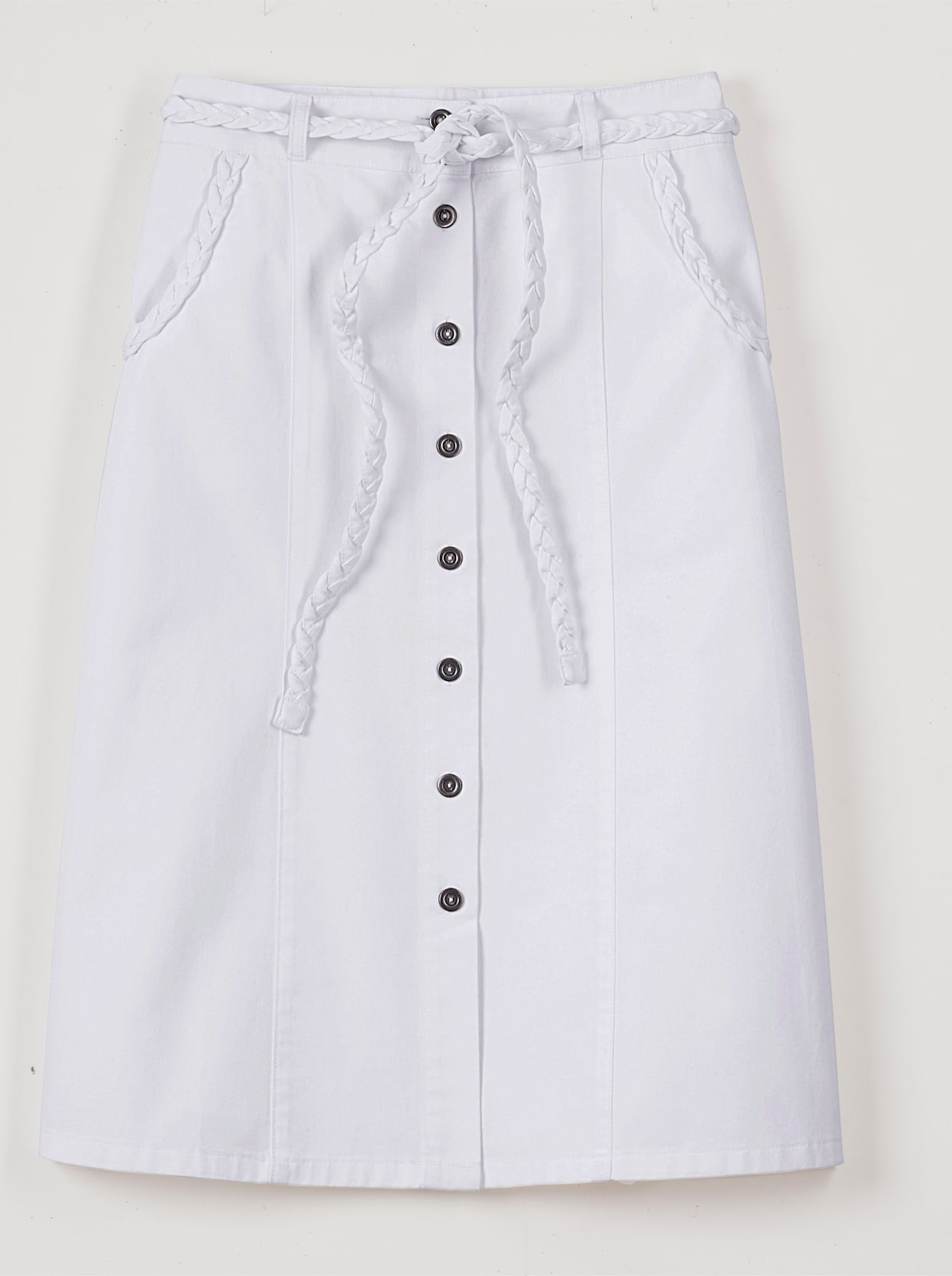 Džínsová sukňa - biela