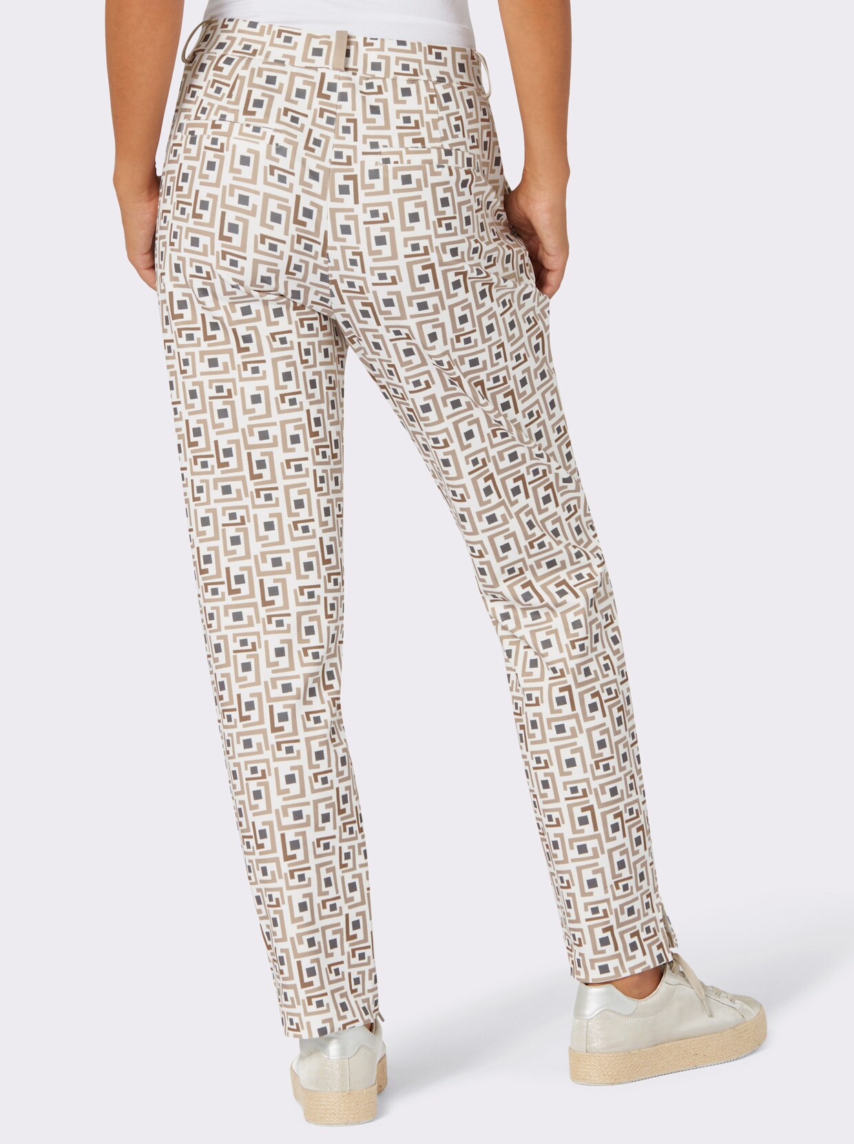 Pantalon en jersey - écru-beige à motif