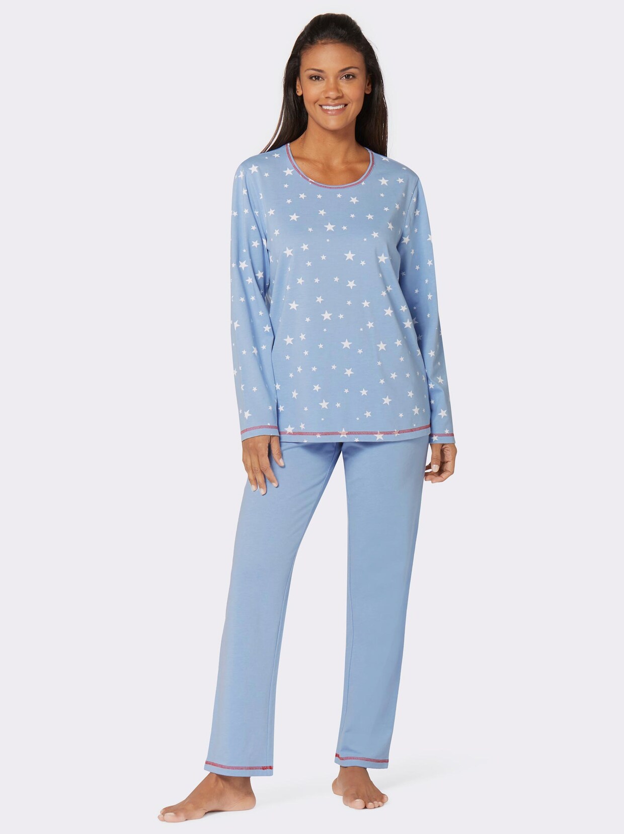 wäschepur Schlafanzüge - blau-bedruckt + blau