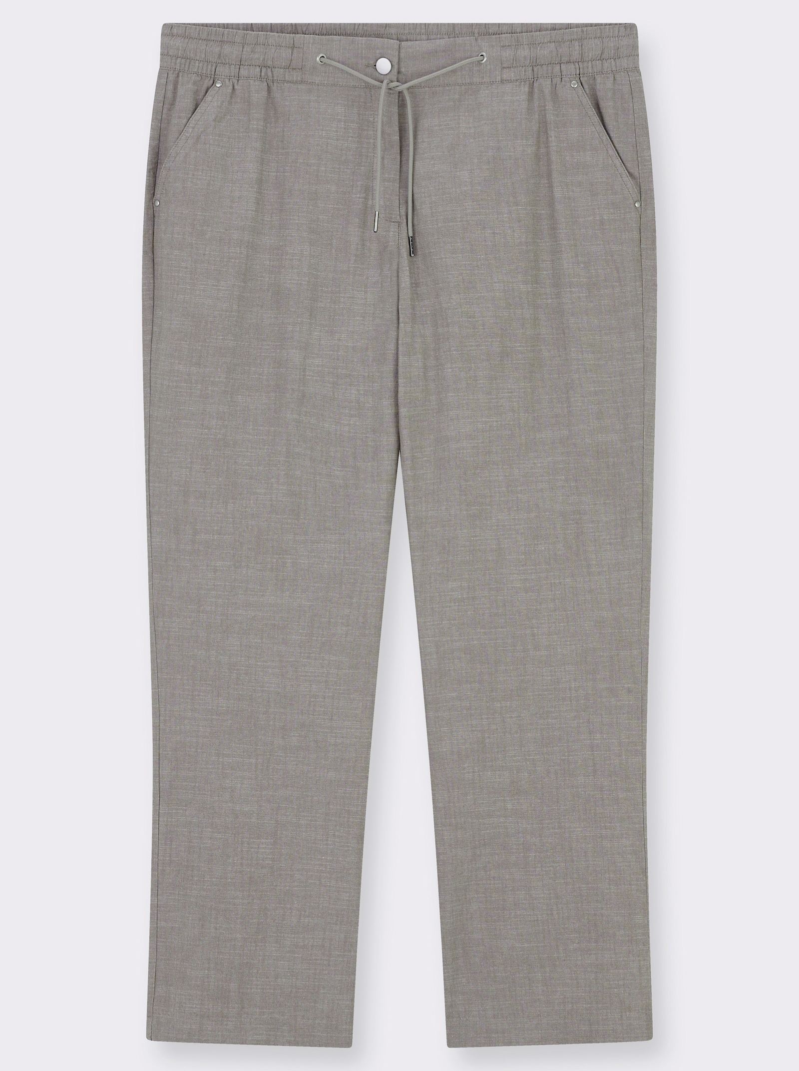 Bootcuthose mit Dehnbund und Kordelzug - taupe