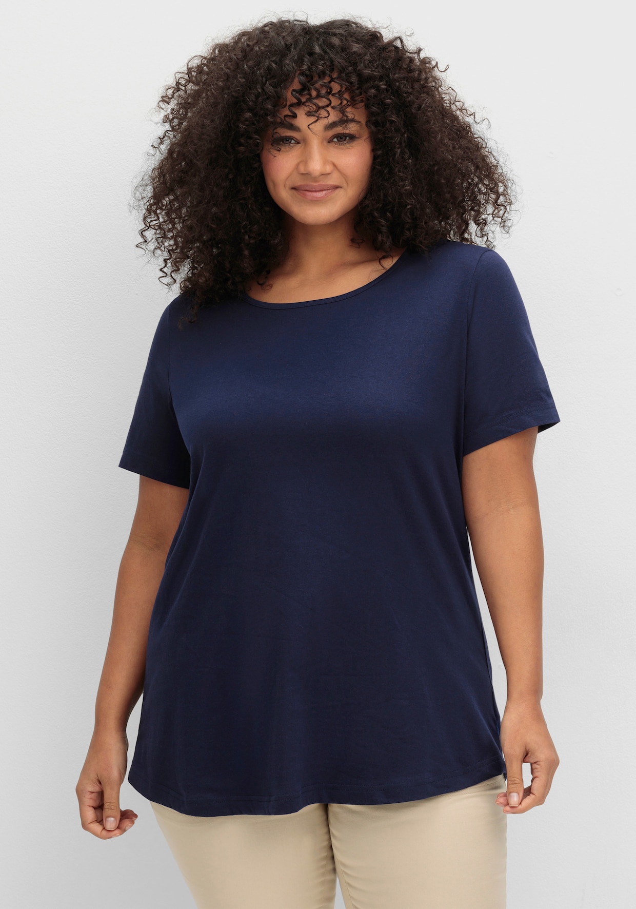 Longshirt im Doppelpack - grasgrün + marine