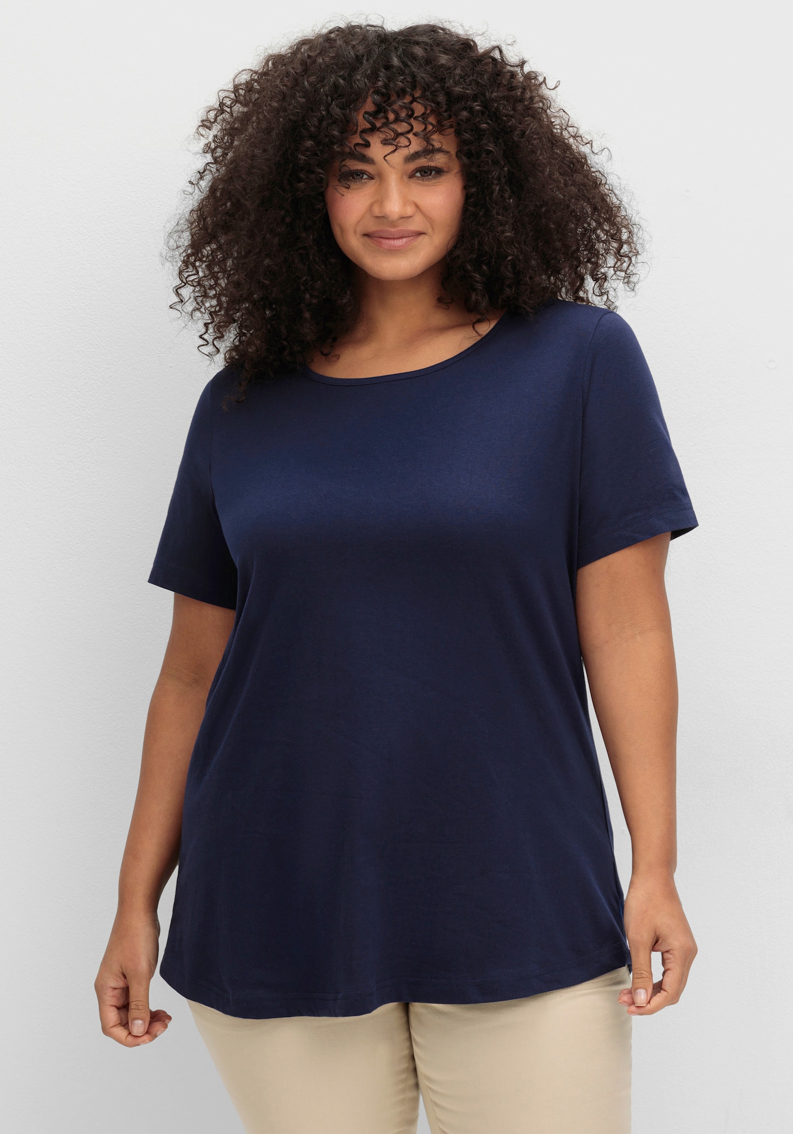 Longshirt im Doppelpack - grasgrün + marine