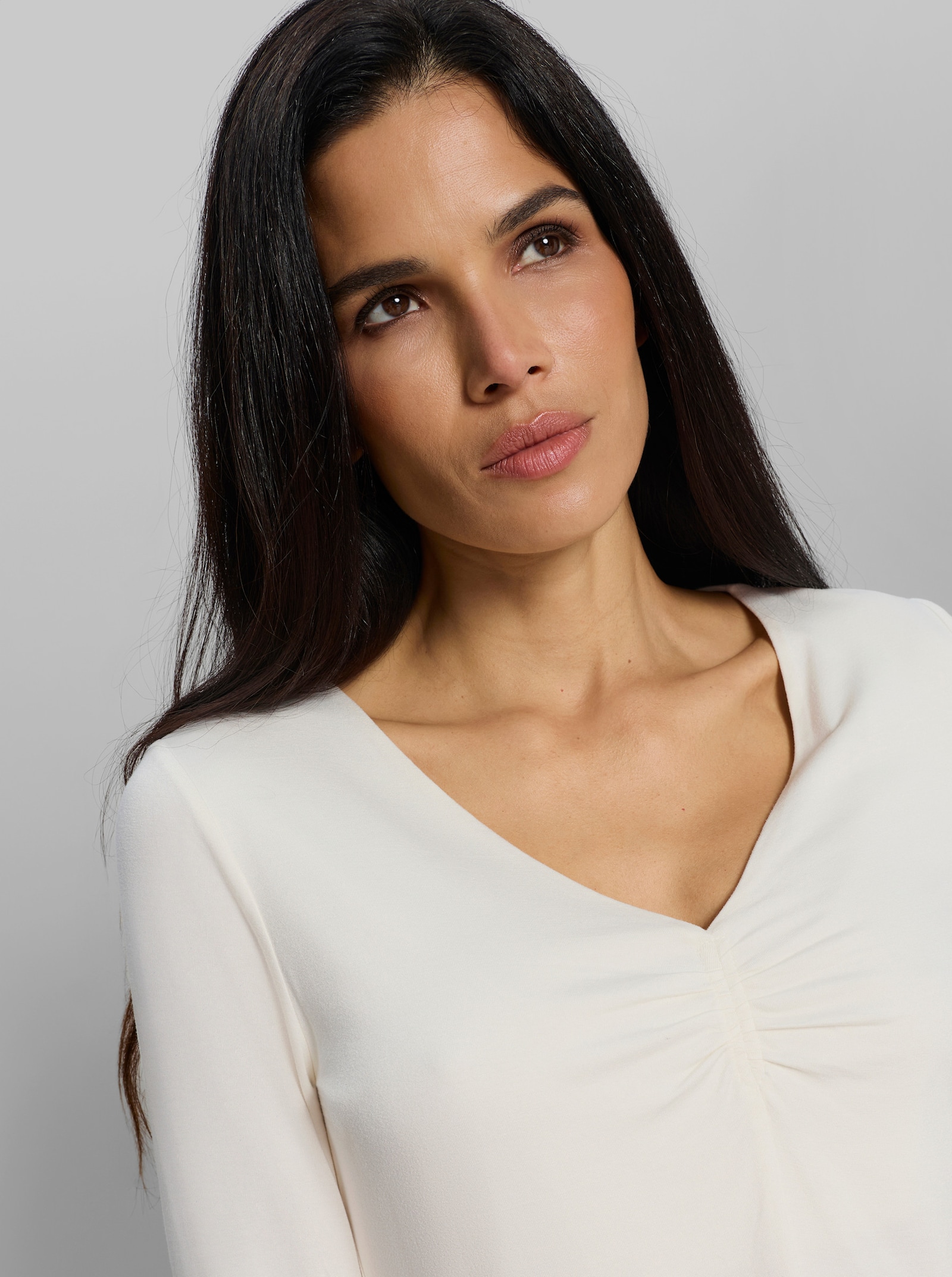 heine 3/4-Arm-Shirt aus Viskose-Stretch - champagner