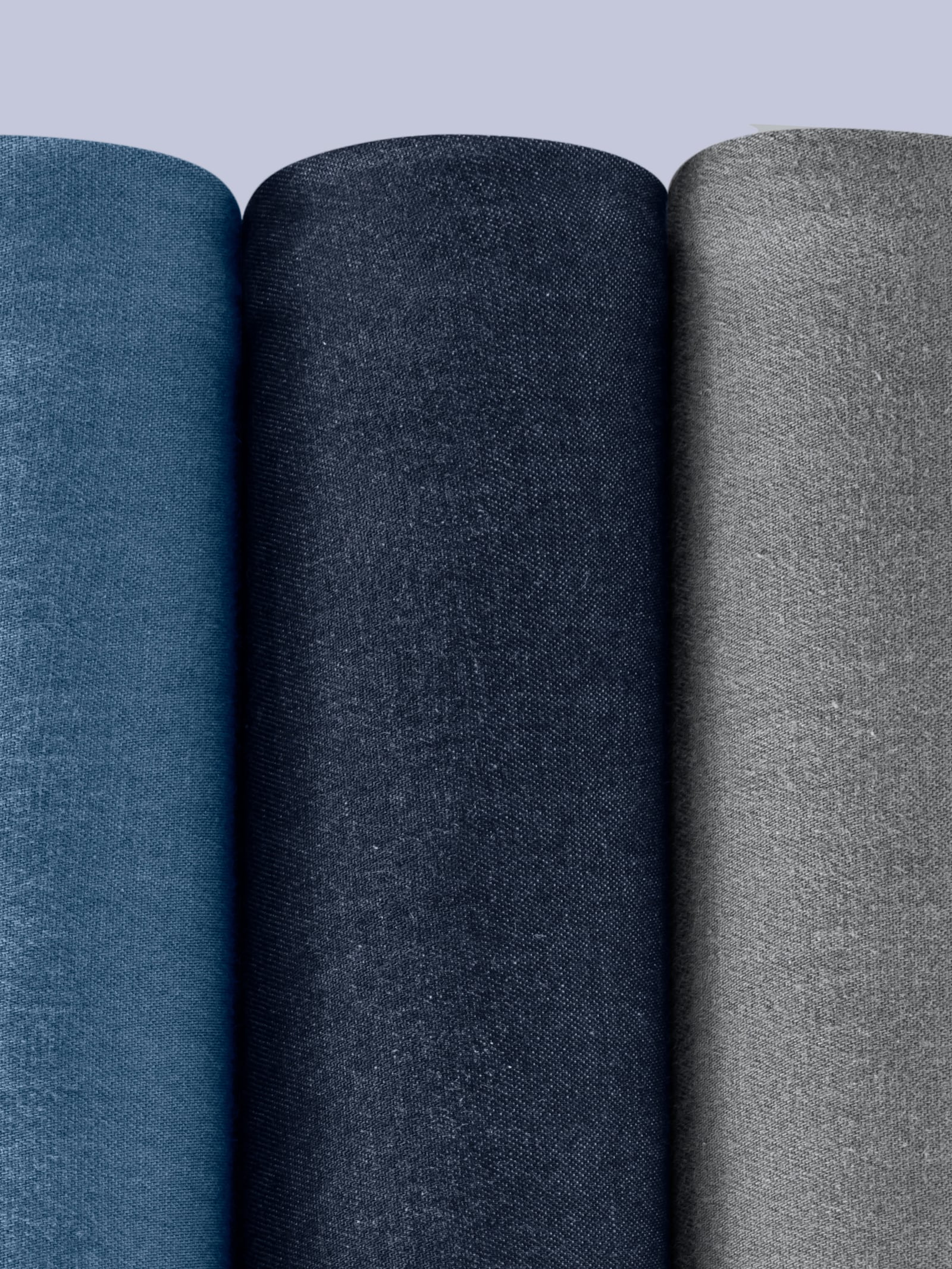 Schlupfjeans mit gesmoktem Bund - grey-denim