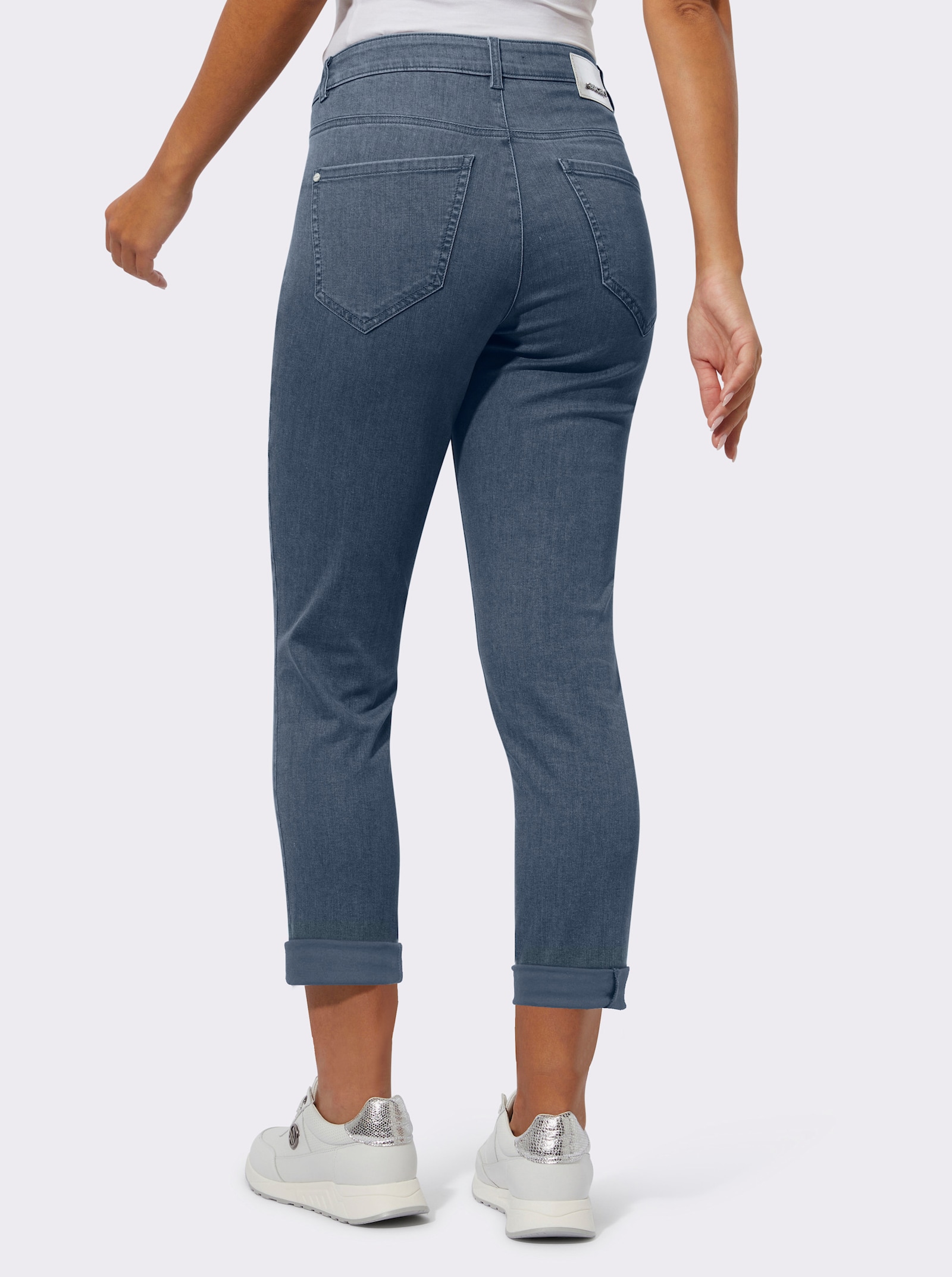 Ascari 5-Pocket-Jeans mit Push-up-Effekt - blue-stone-washed