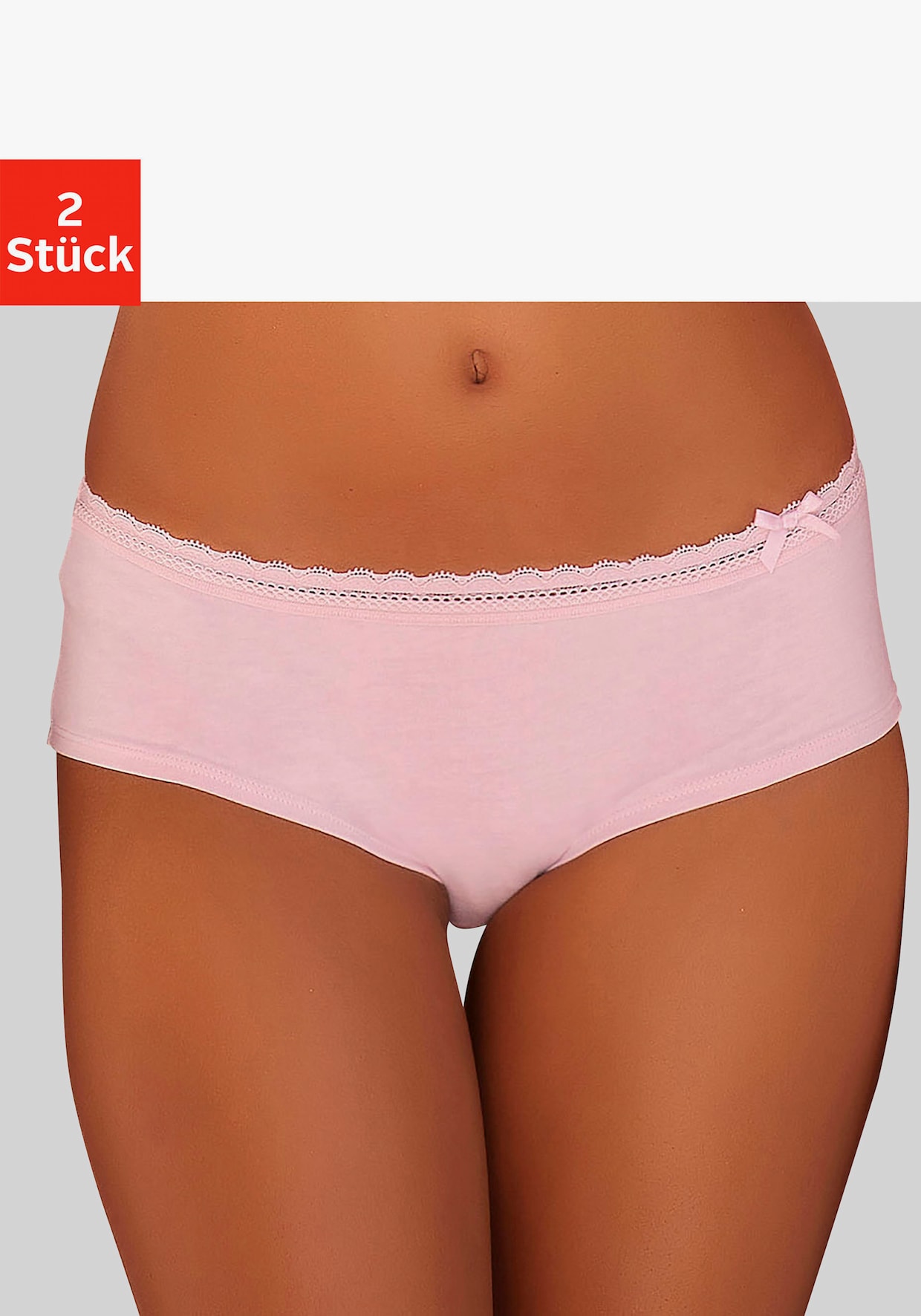 Nuance Panty - bois de rose+blanc