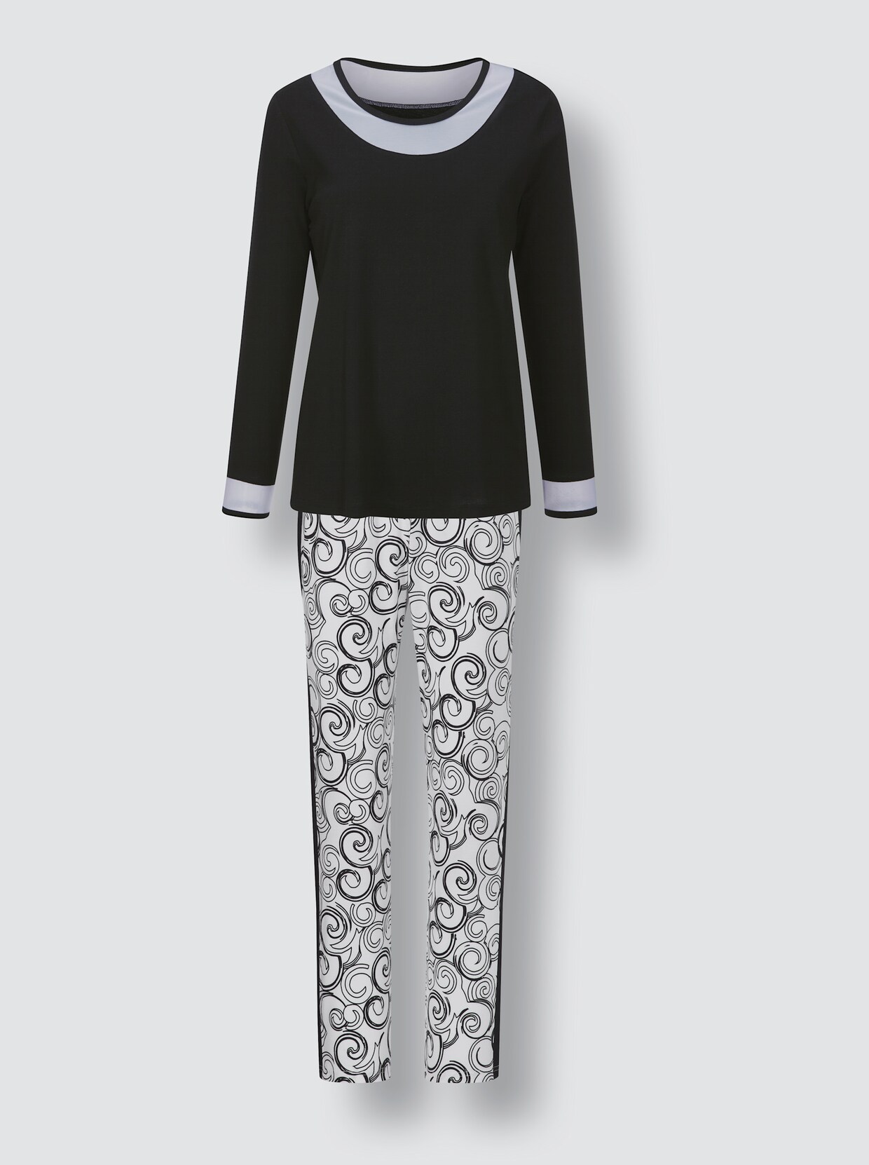 wäschepur Pyjama - zwart/wit