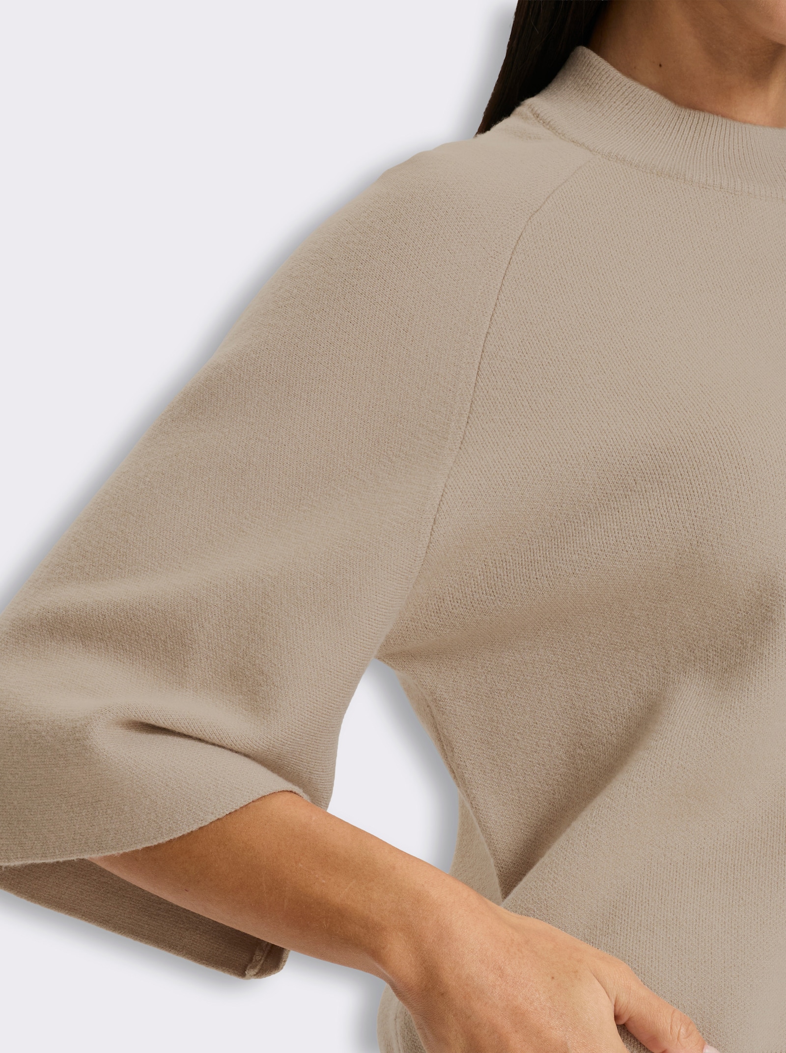 heine 3/4-Arm-Pullover mit Raglan-Arm - sesam