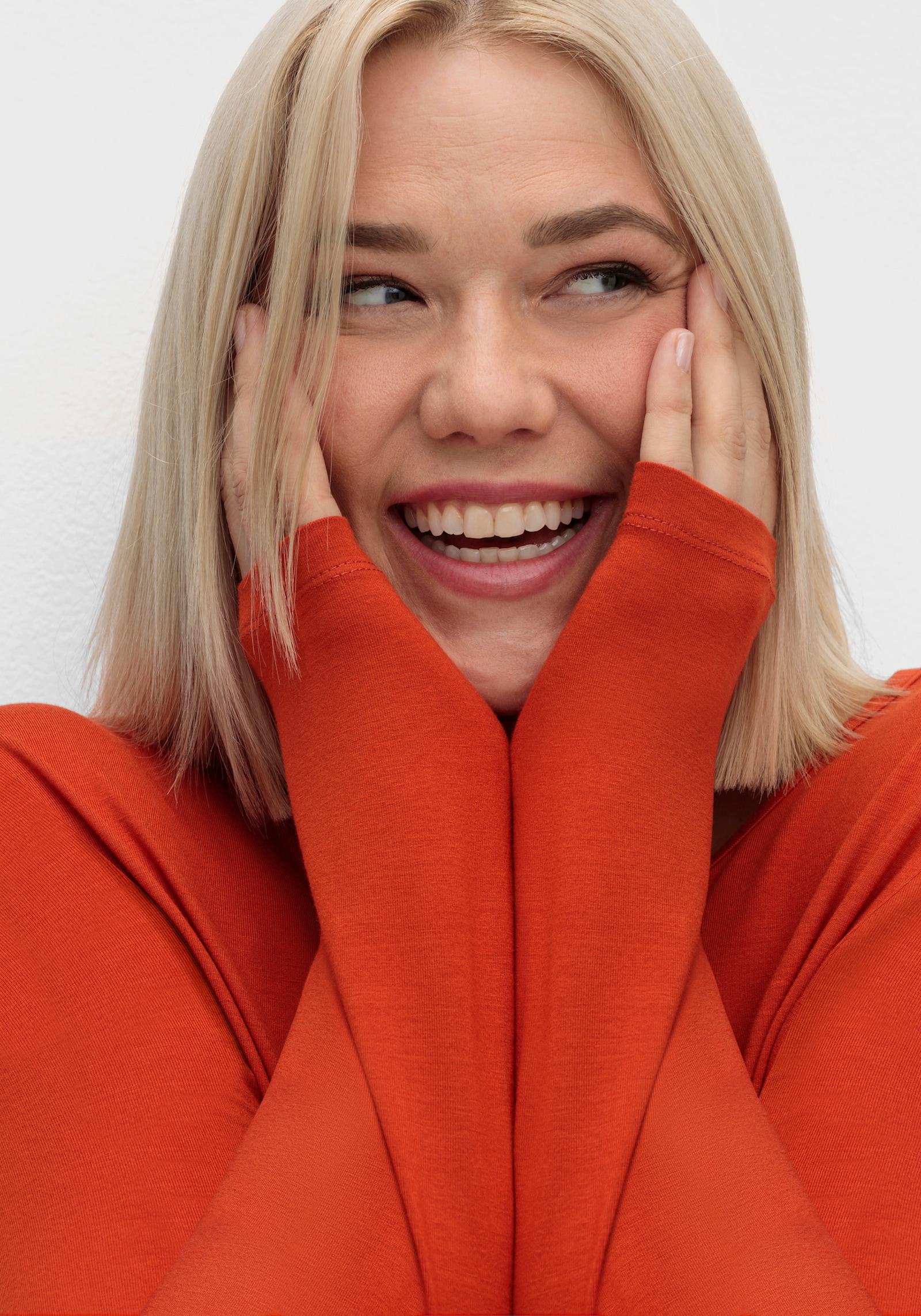 Longshirt in A-Form - rostrot