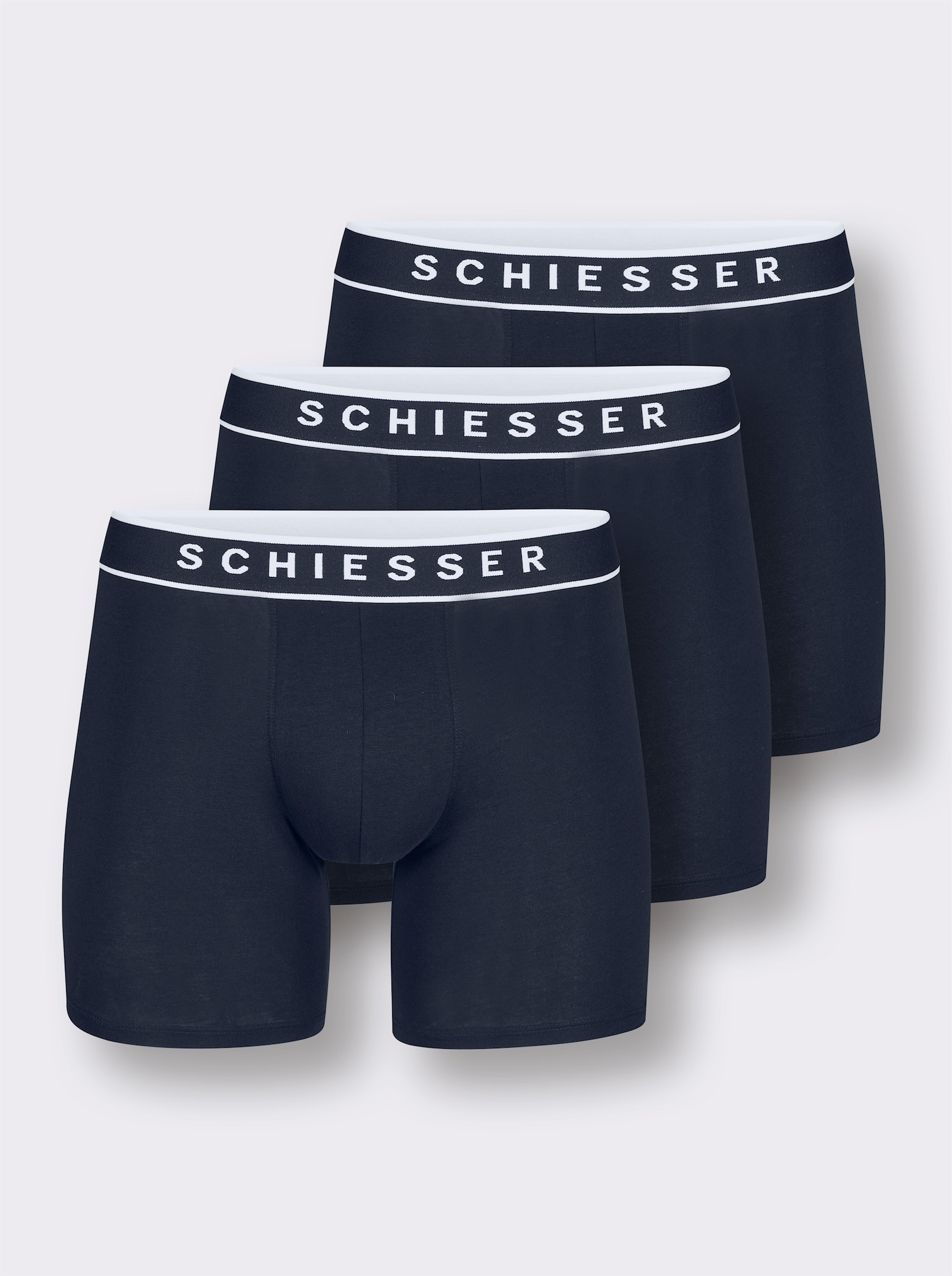 Schiesser Longpanty aus Single-Jersey - marine