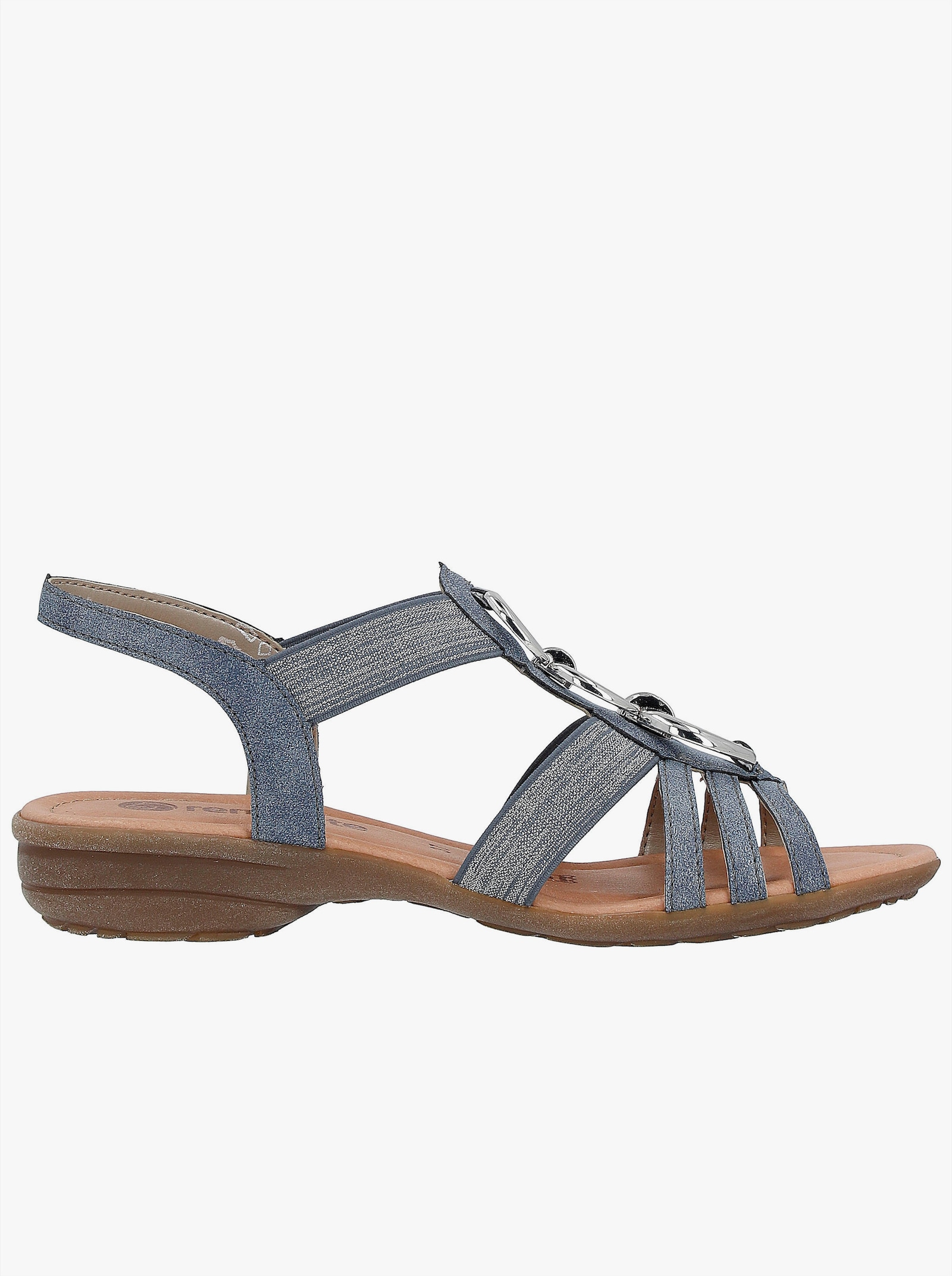 Remonte Sandalen voor slanke voeten - middenblauw
